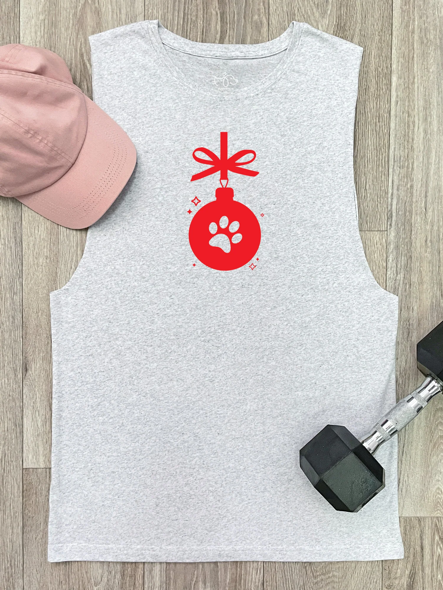 Pet Lovers Christmas Axel Drop Armhole Muscle Tank - Image 2
