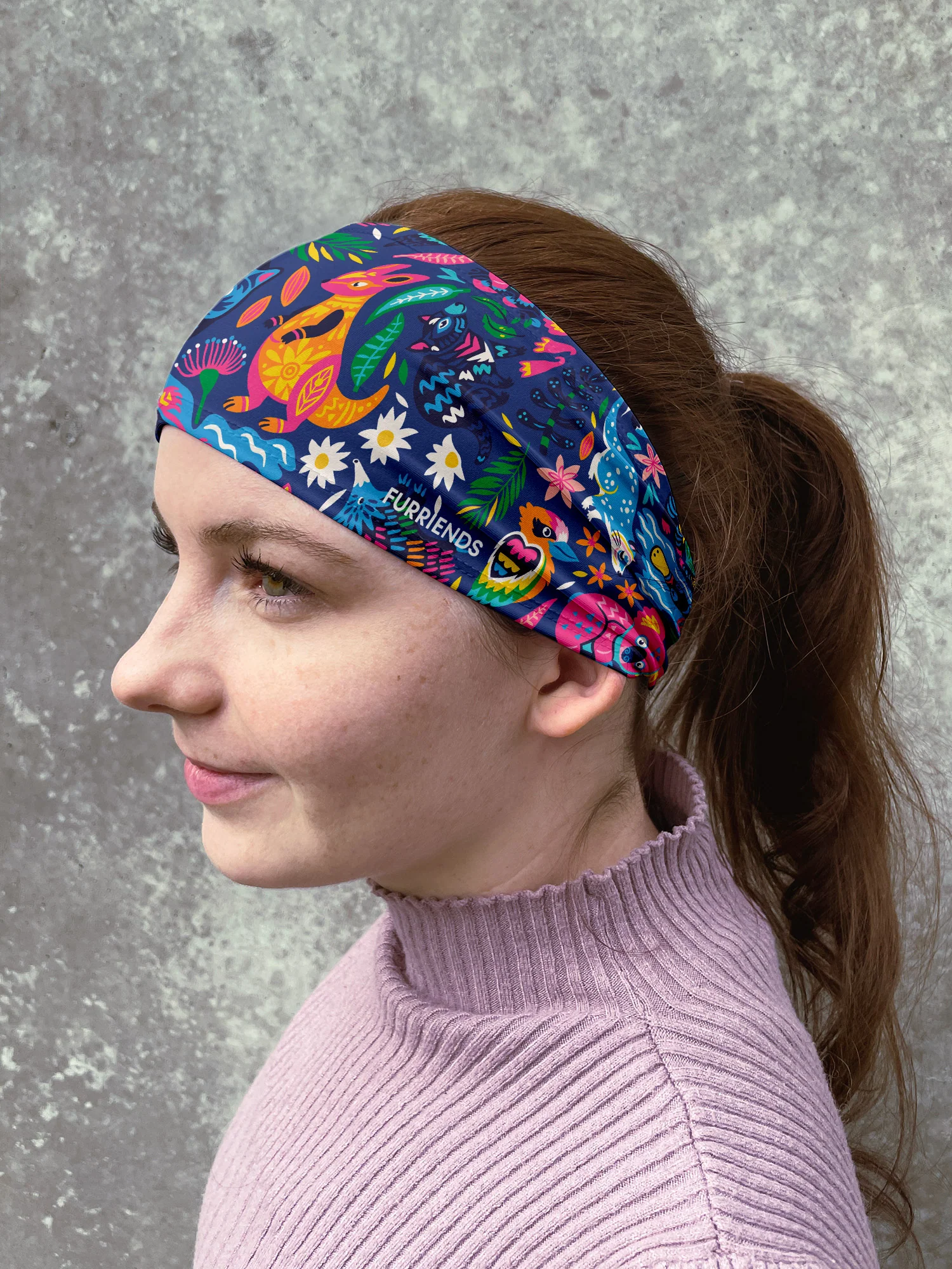 Platy & Furriends Eco Performance Headband - Image 3
