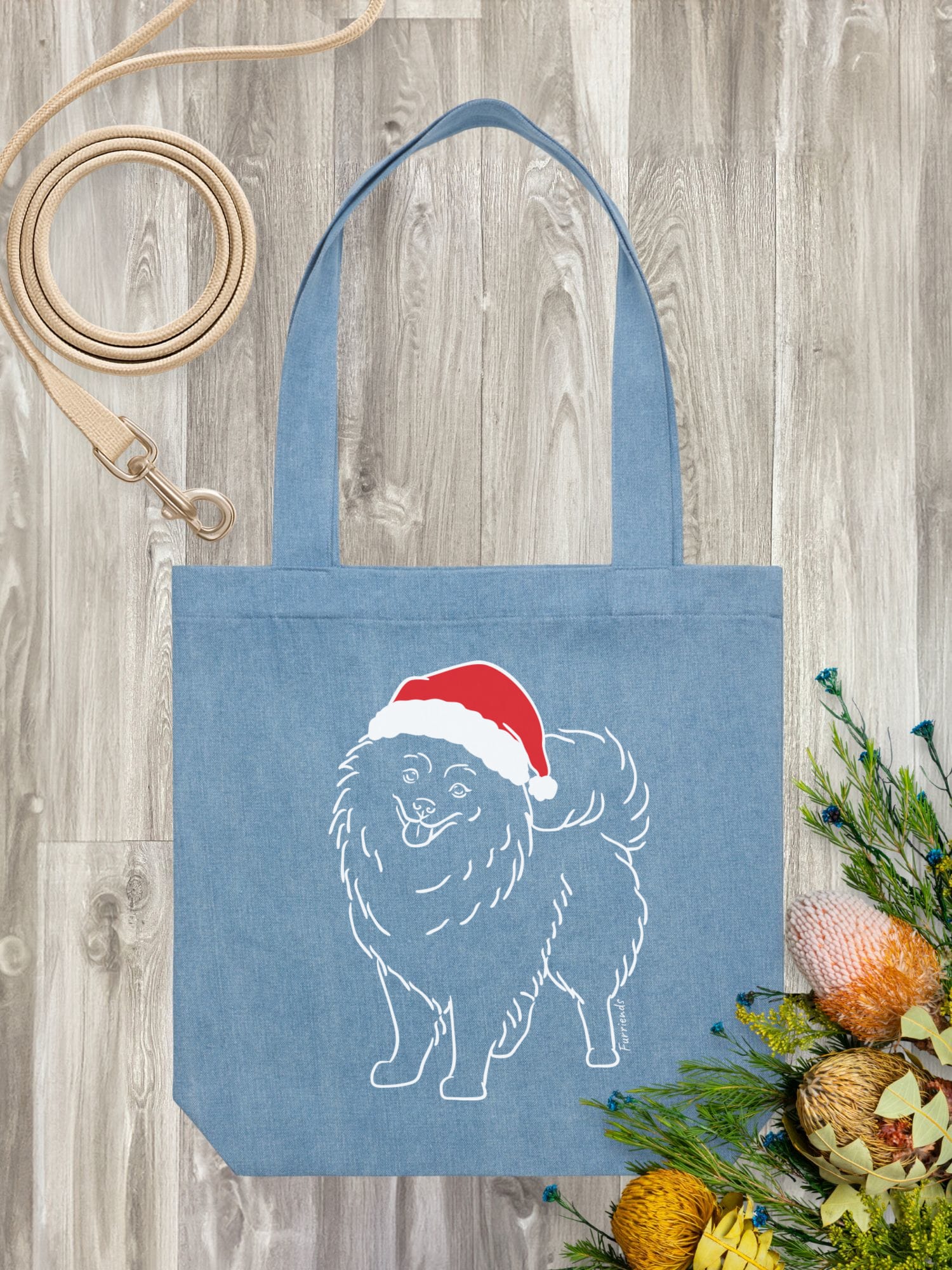 Pomeranian Christmas Edition Edith Tote - Image 4