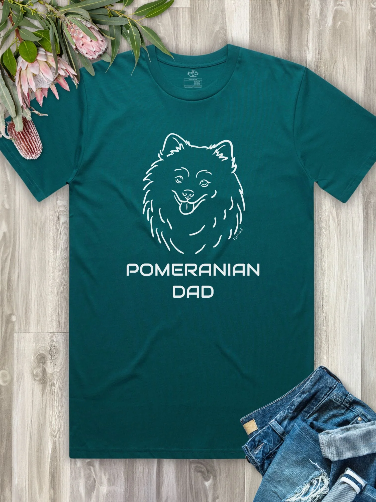 Pomeranian Dad Regular Fit-T-Shirt - Image 2