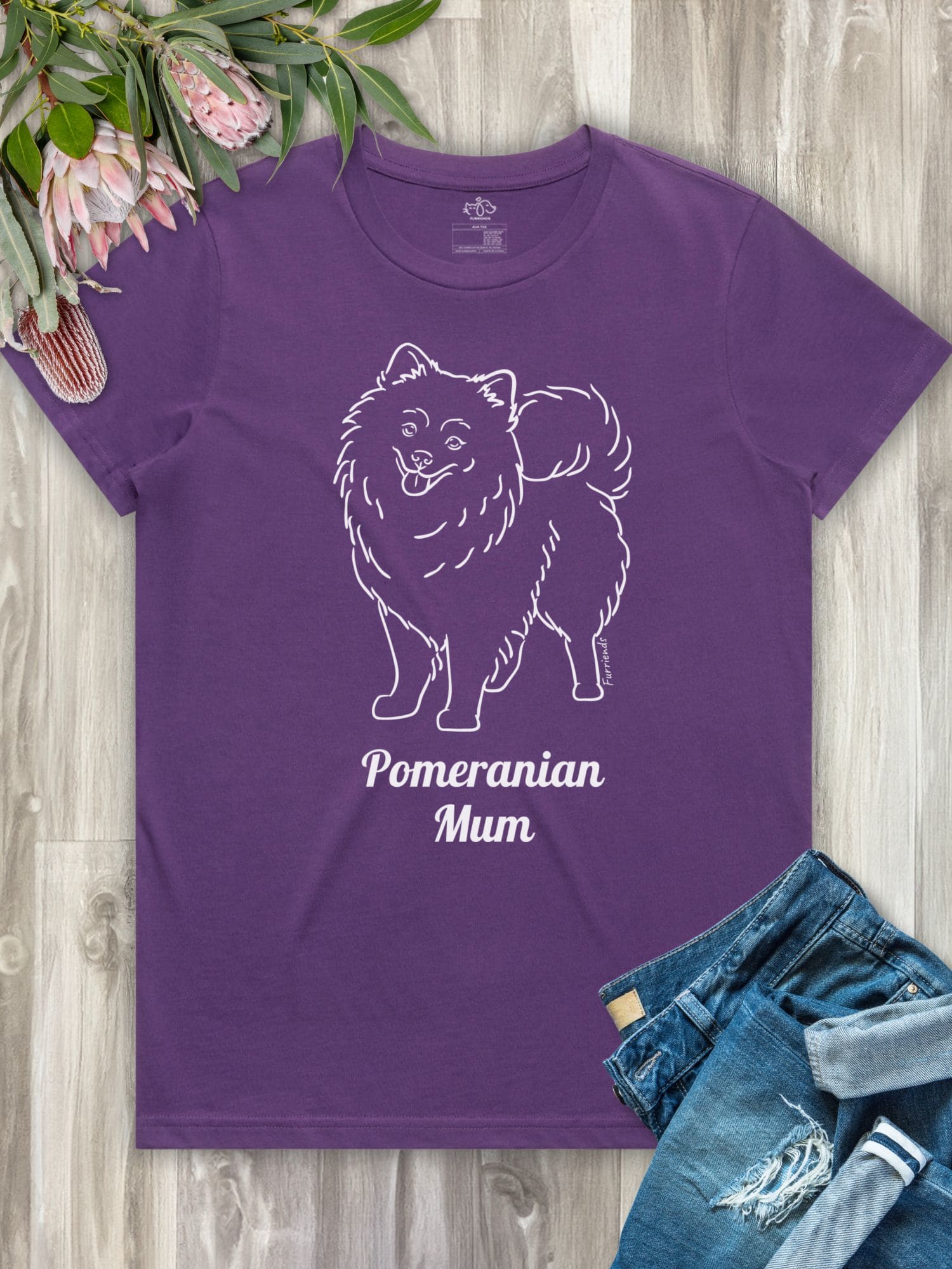Pomeranian Mum Regular Fit T-shirt - Image 7