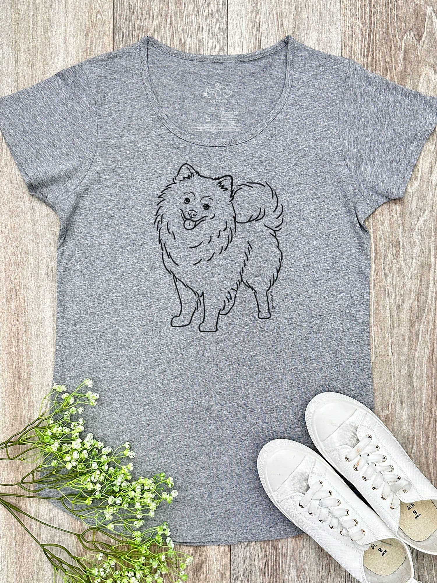 Pomeranian Remi Women's Scoop Neck T-Shirt - Image 3