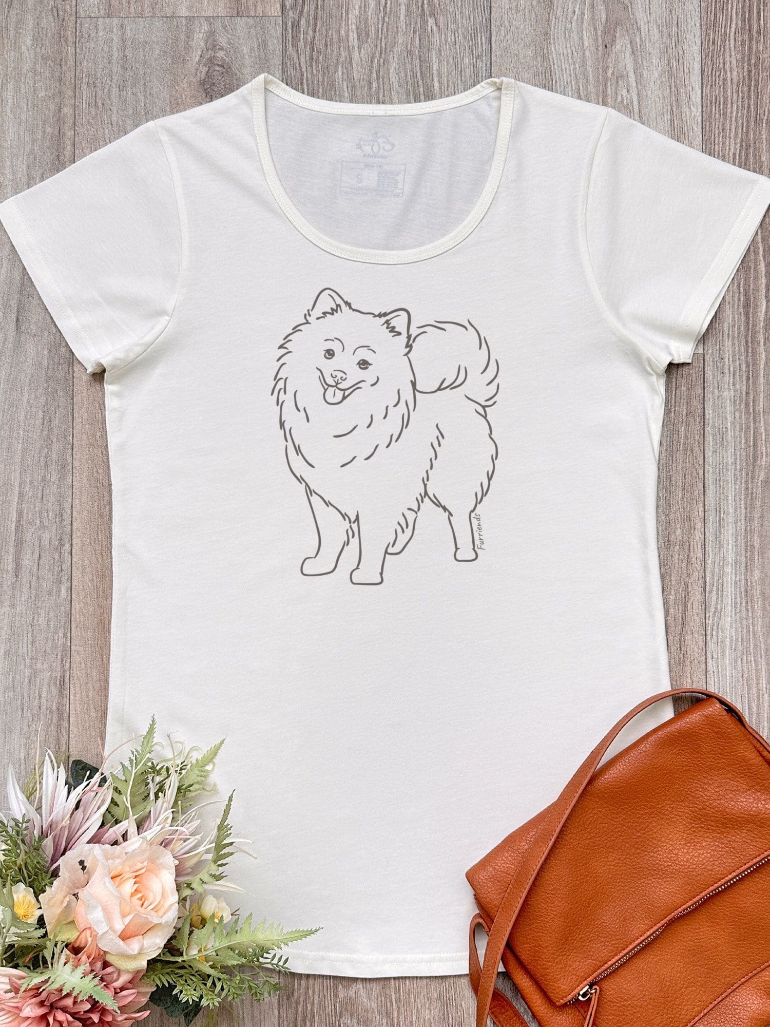 Pomeranian Remi Women's Scoop Neck T-Shirt - Image 4