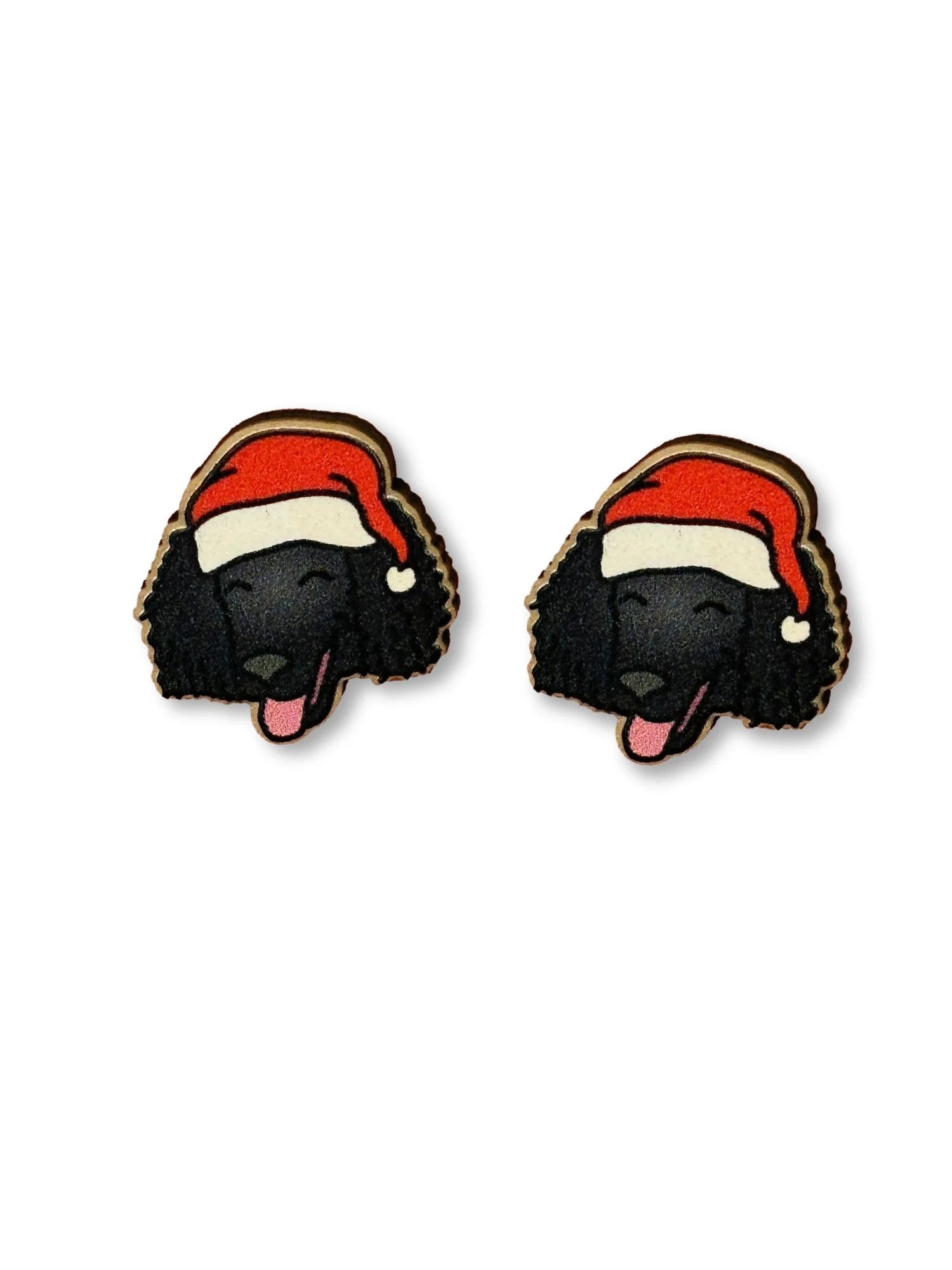 Poodle Christmas Edition ColourPop Stud Earrings - Image 7