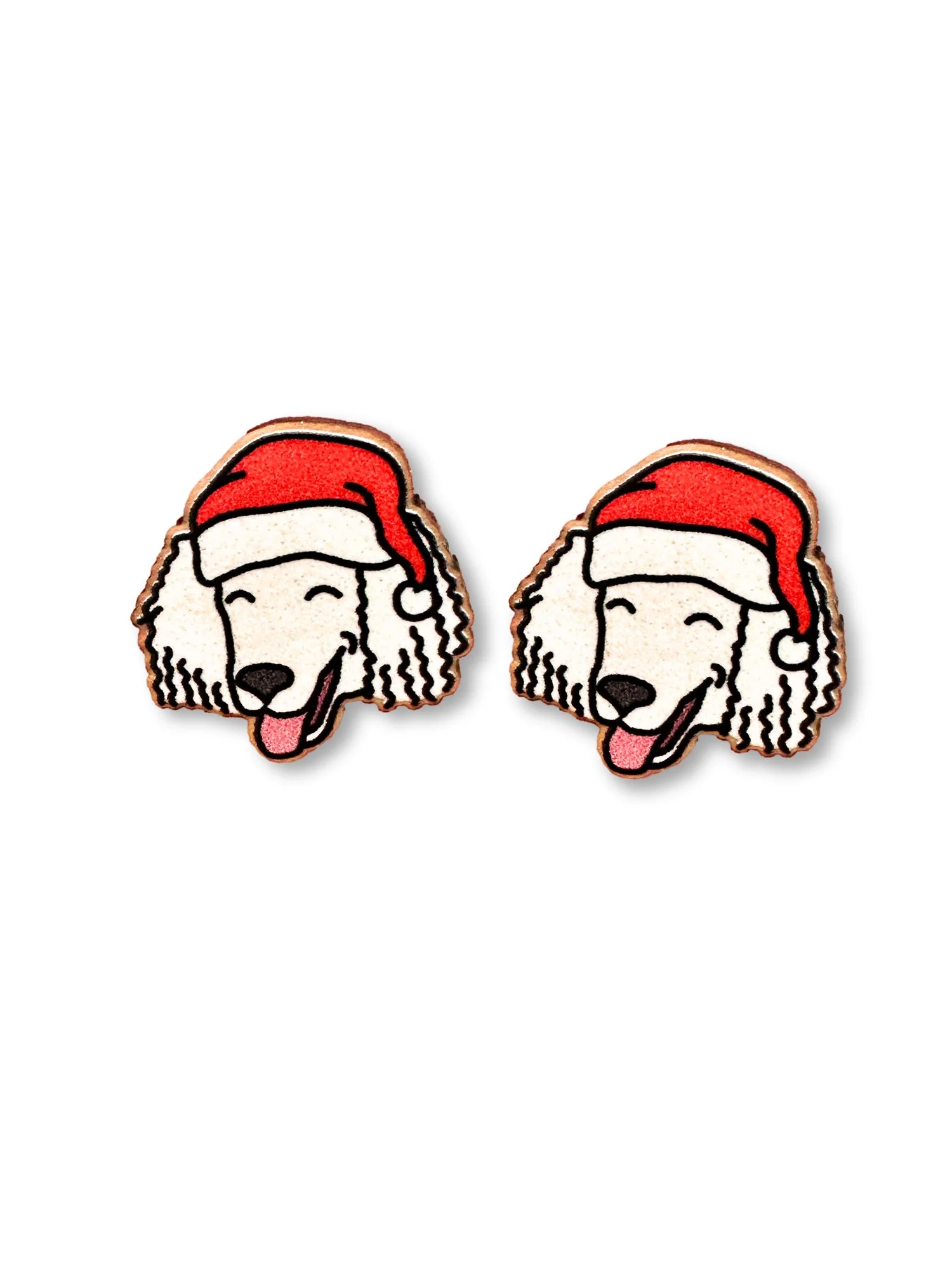 Poodle Christmas Edition ColourPop Stud Earrings - Image 8