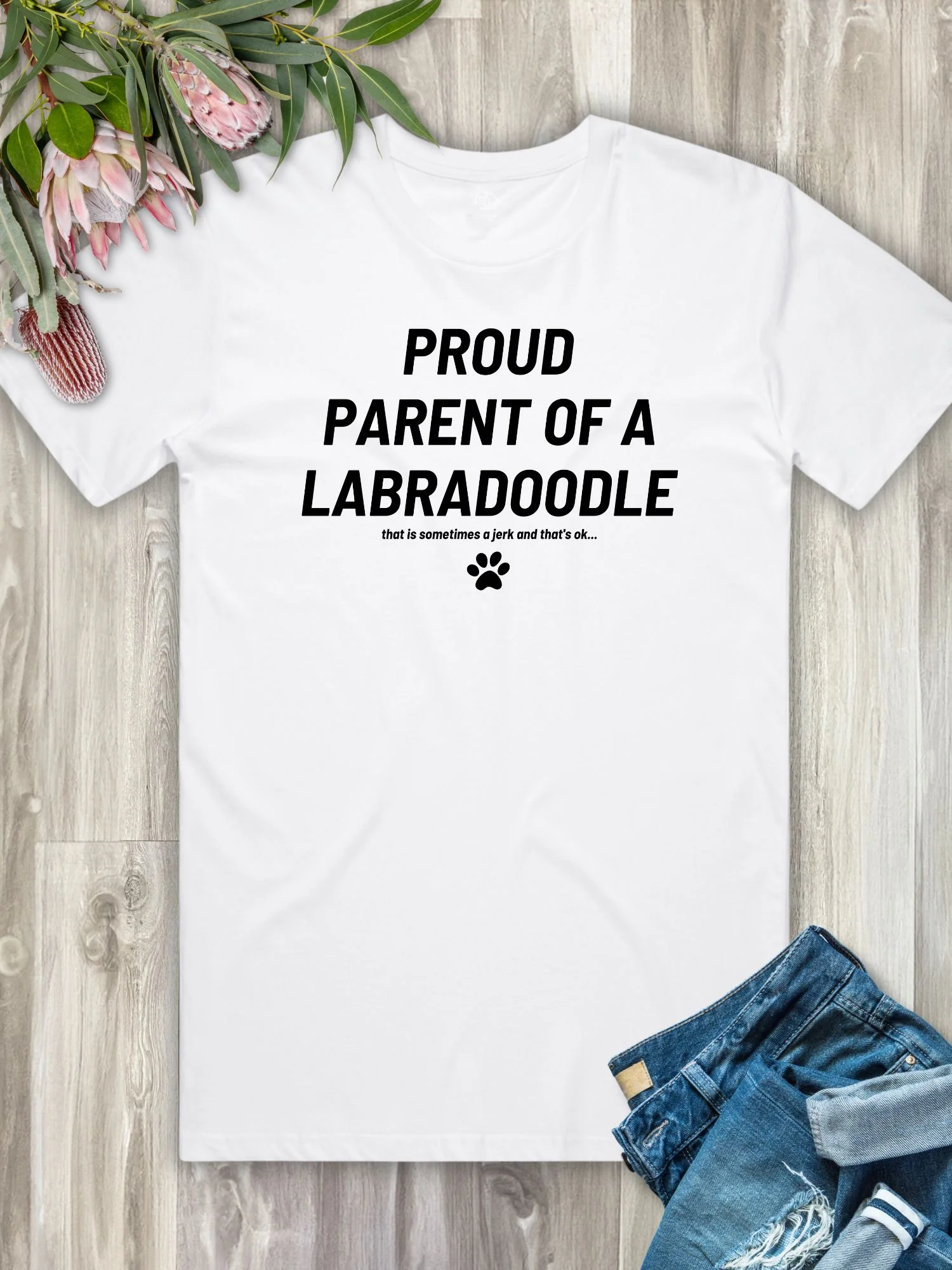 Proud Parent Of A Labradoodle Regular Fit T-Shirt - Image 12
