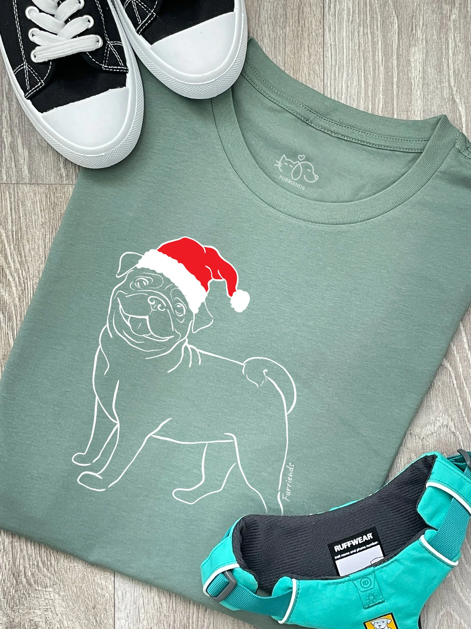 Pug Christmas Edition Ava Women's Regular Fit Tee