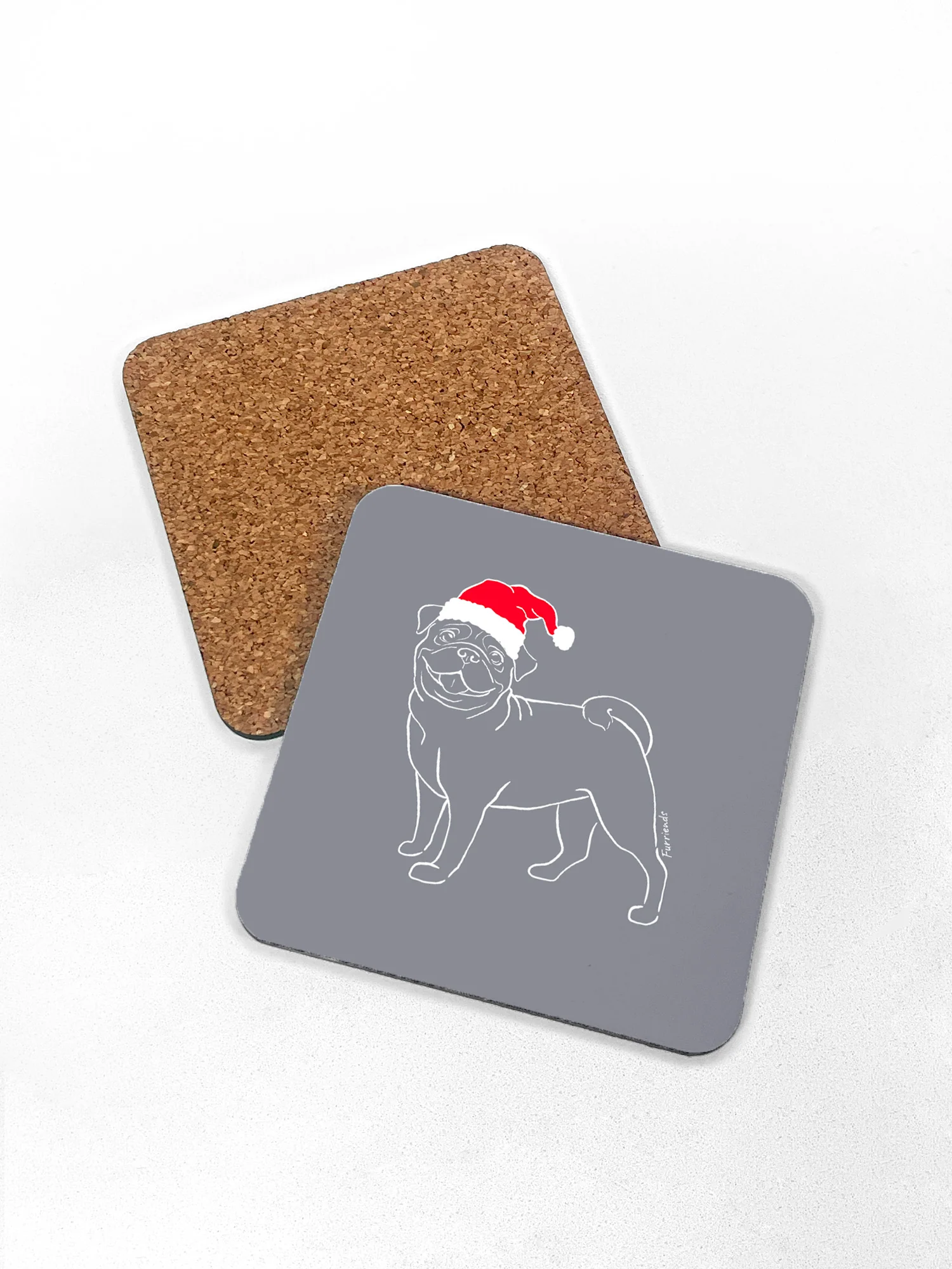 Pug Christmas Edition Coaster - Image 4