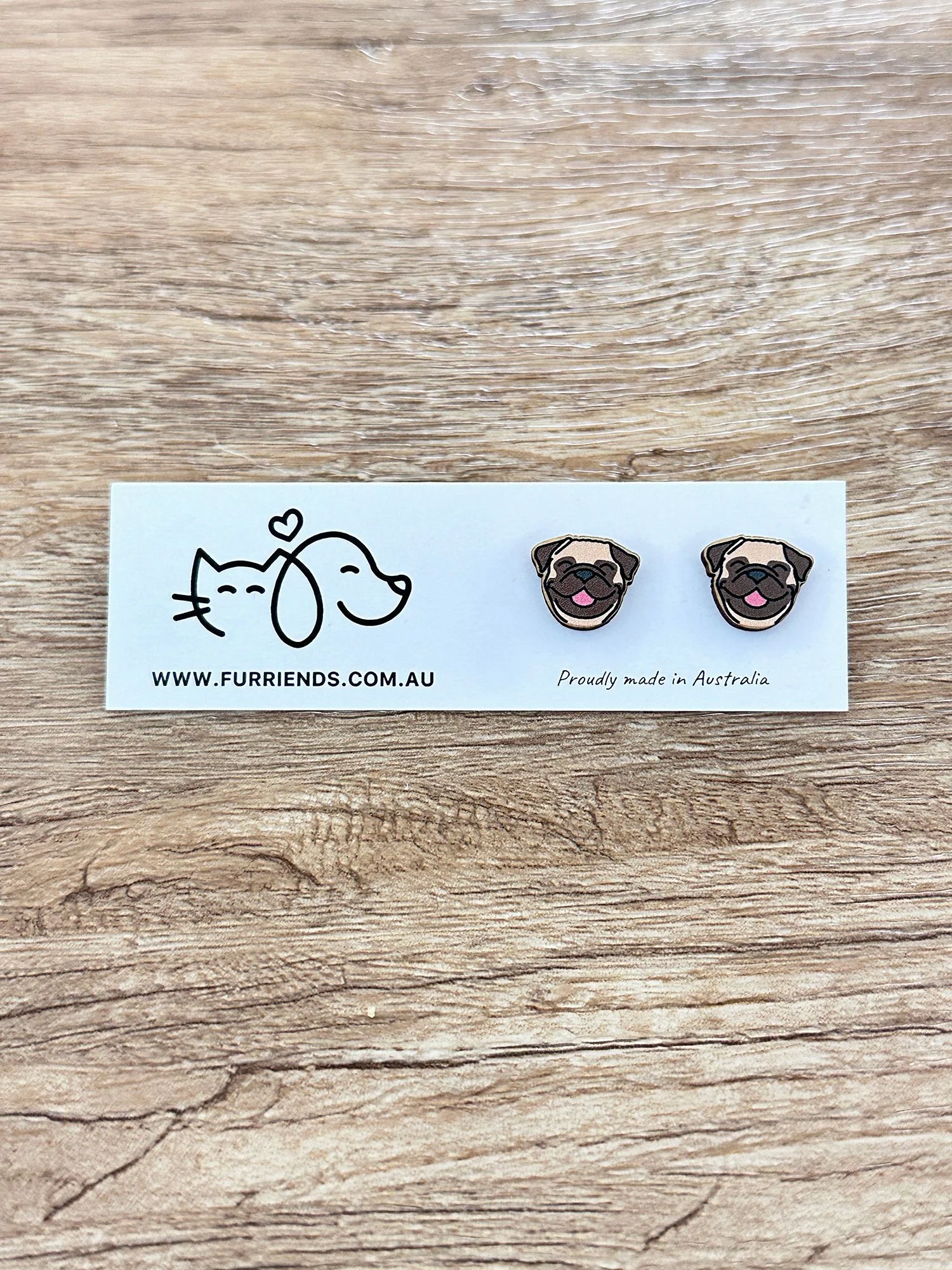 Pug ColourPop Stud Earrings - Image 2