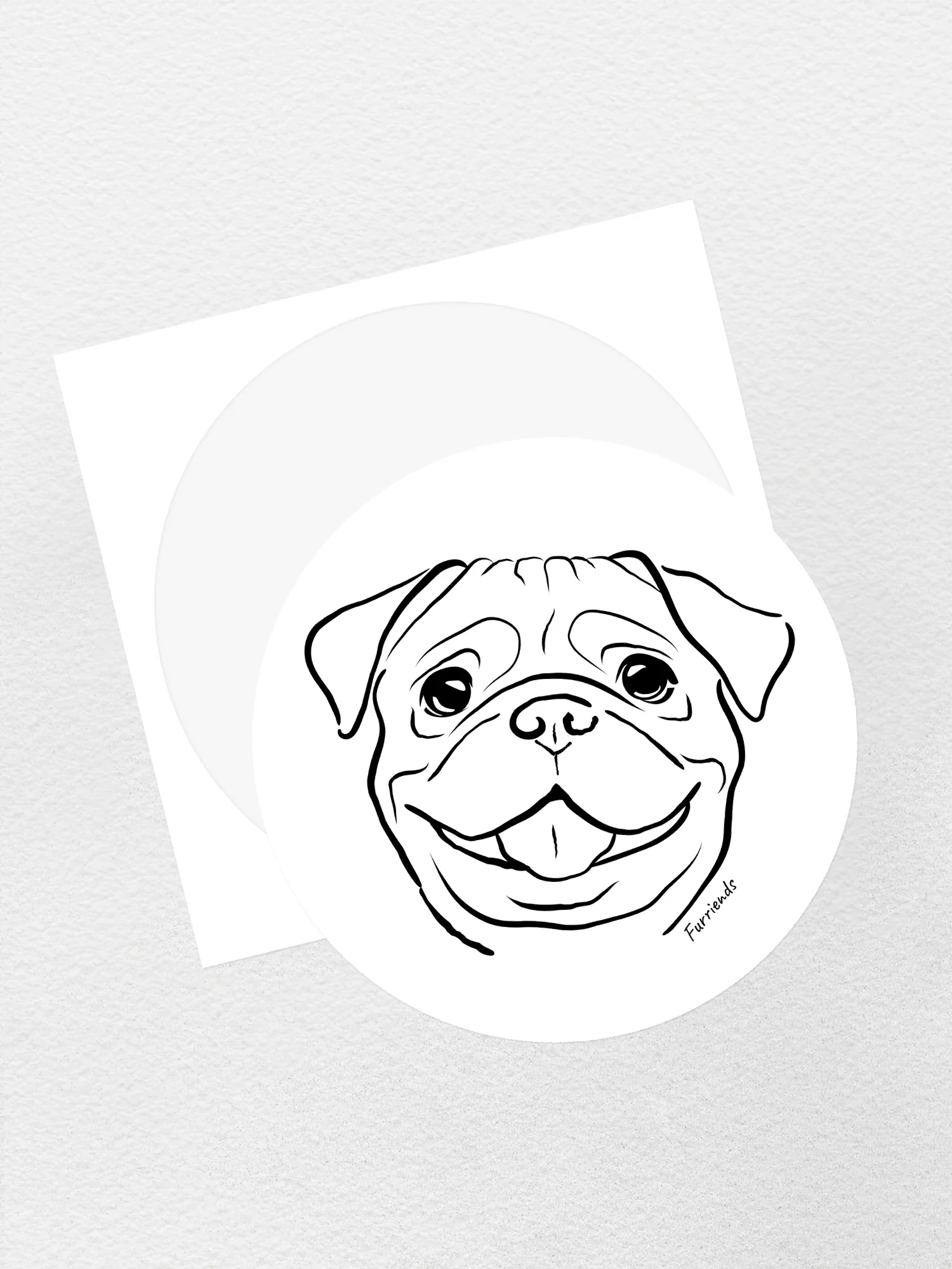 Pug Sticker - Image 3