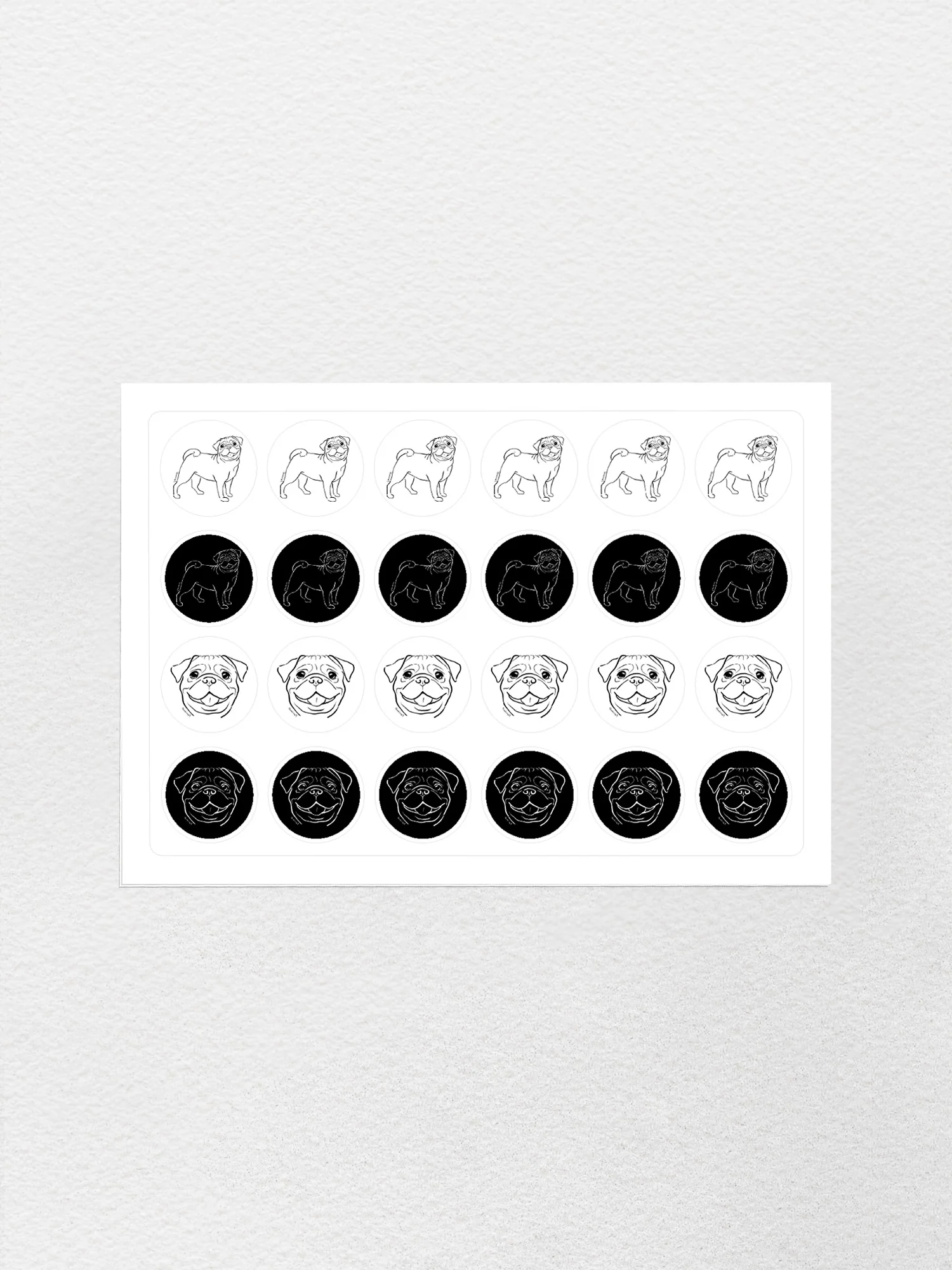 Pug Sticker Sheet - Image 2