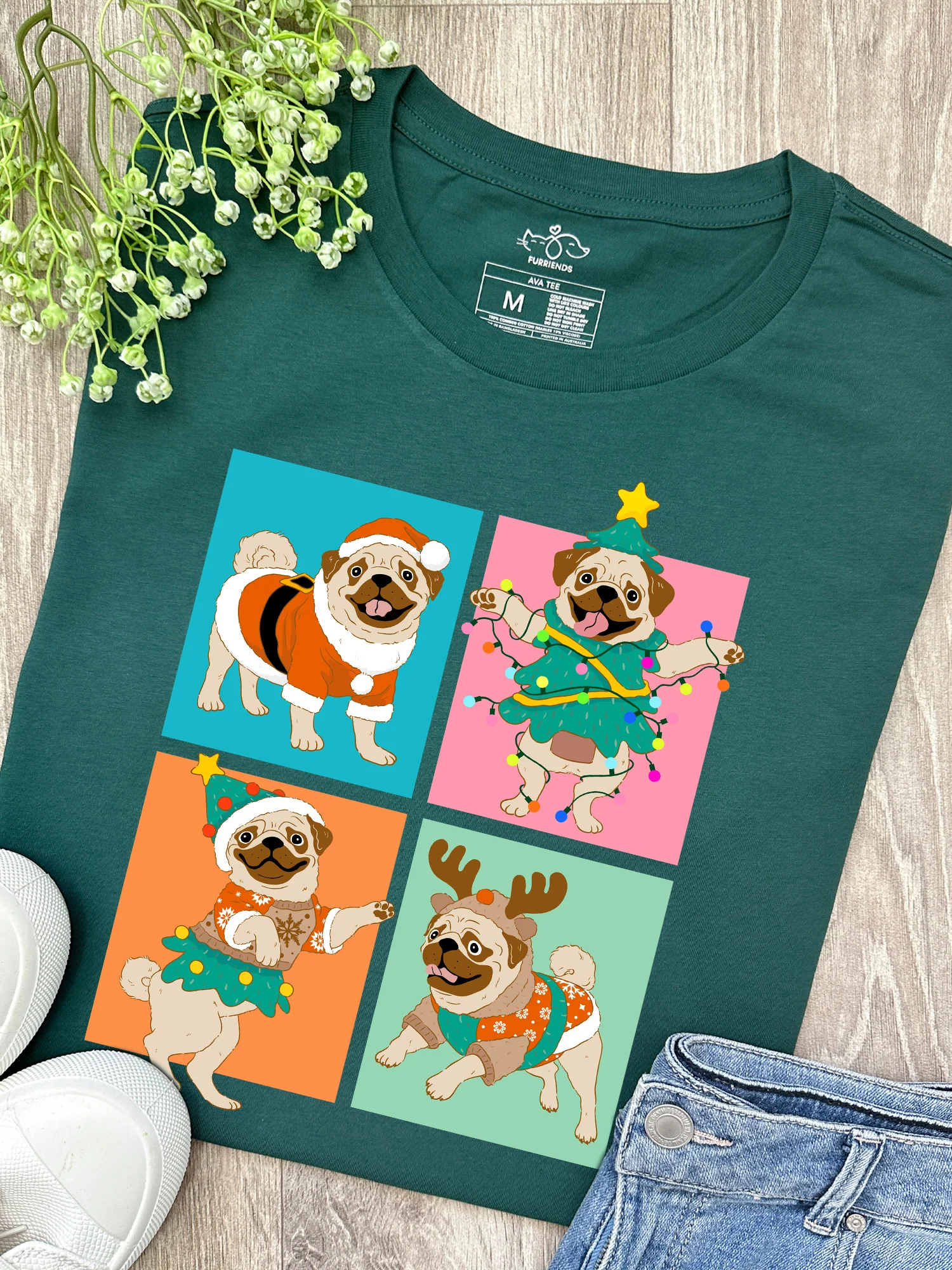Pugmas Ava Women's Regular Fit Tee - Image 2