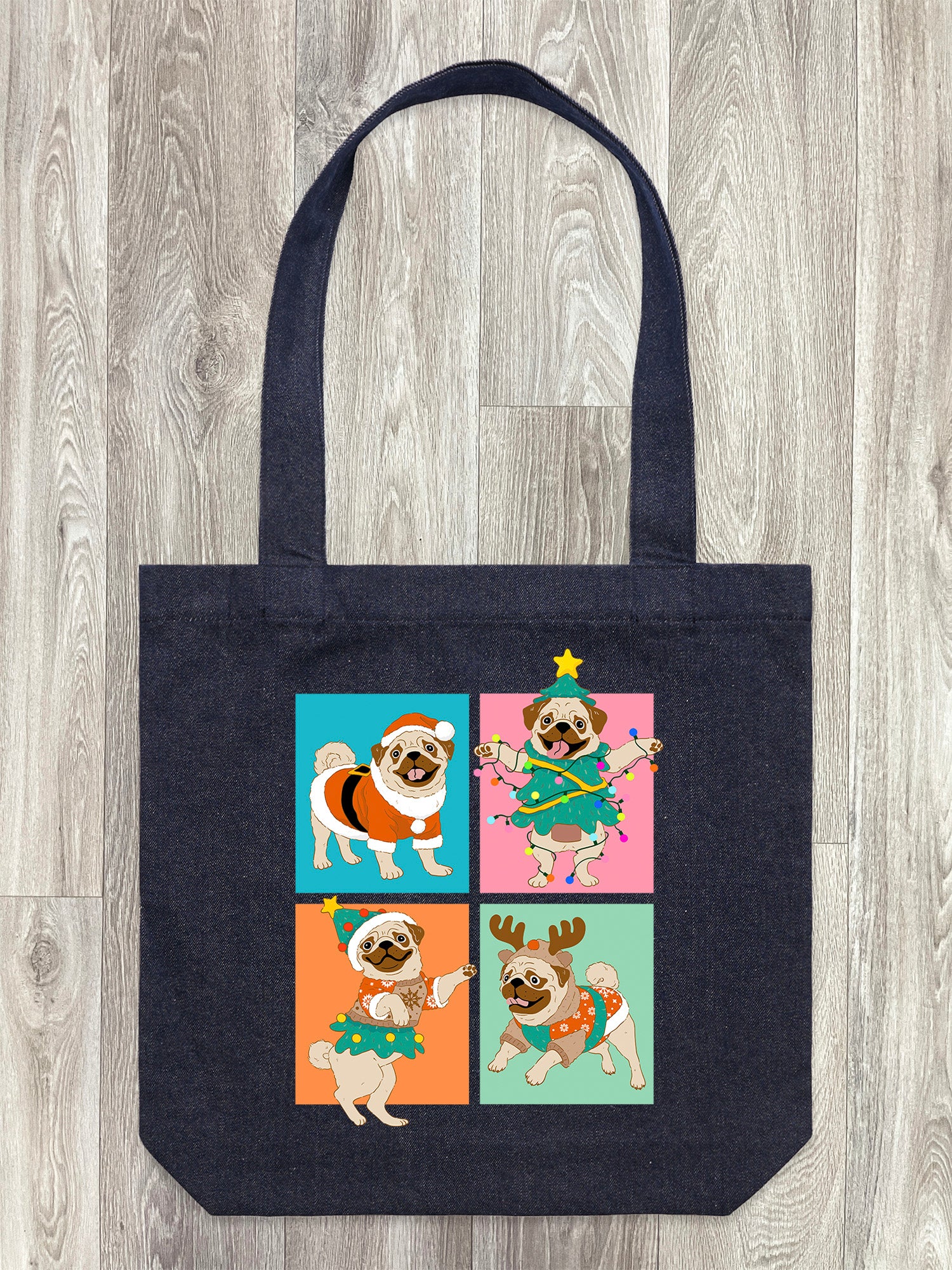Pugmas Edith Tote Bag - Image 3