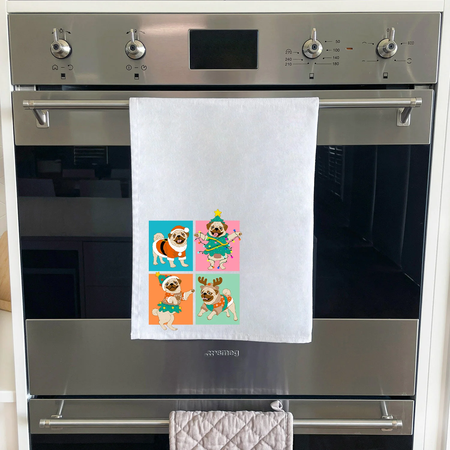 Pugmas Tea Towel - Image 4