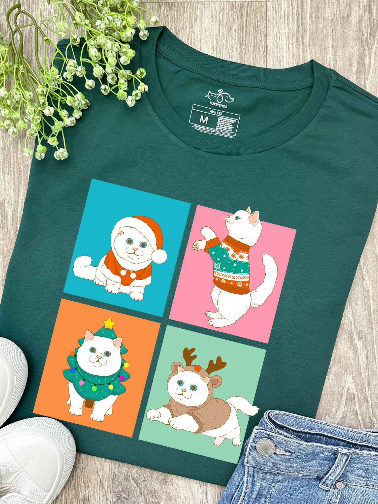 Purrmas Ava Women's Regular Fit Tee - Image 8