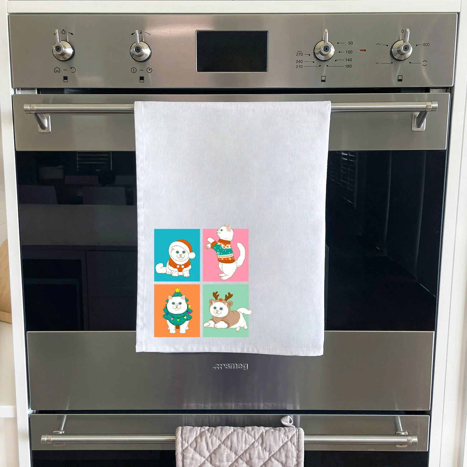 Purrmas Tea Towel - Image 4
