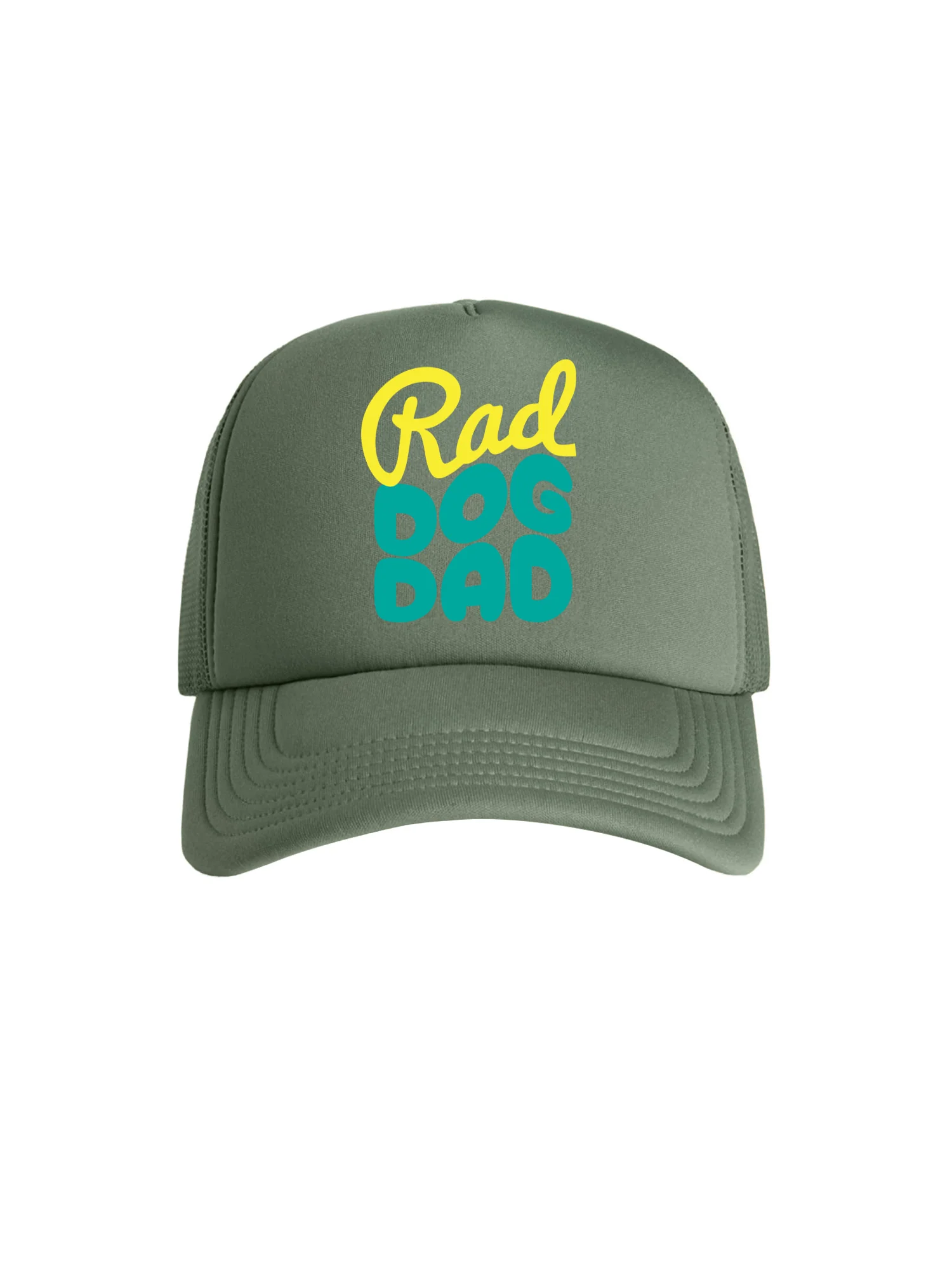 Rad Dog Dad Foam Trucker Cap - Image 5