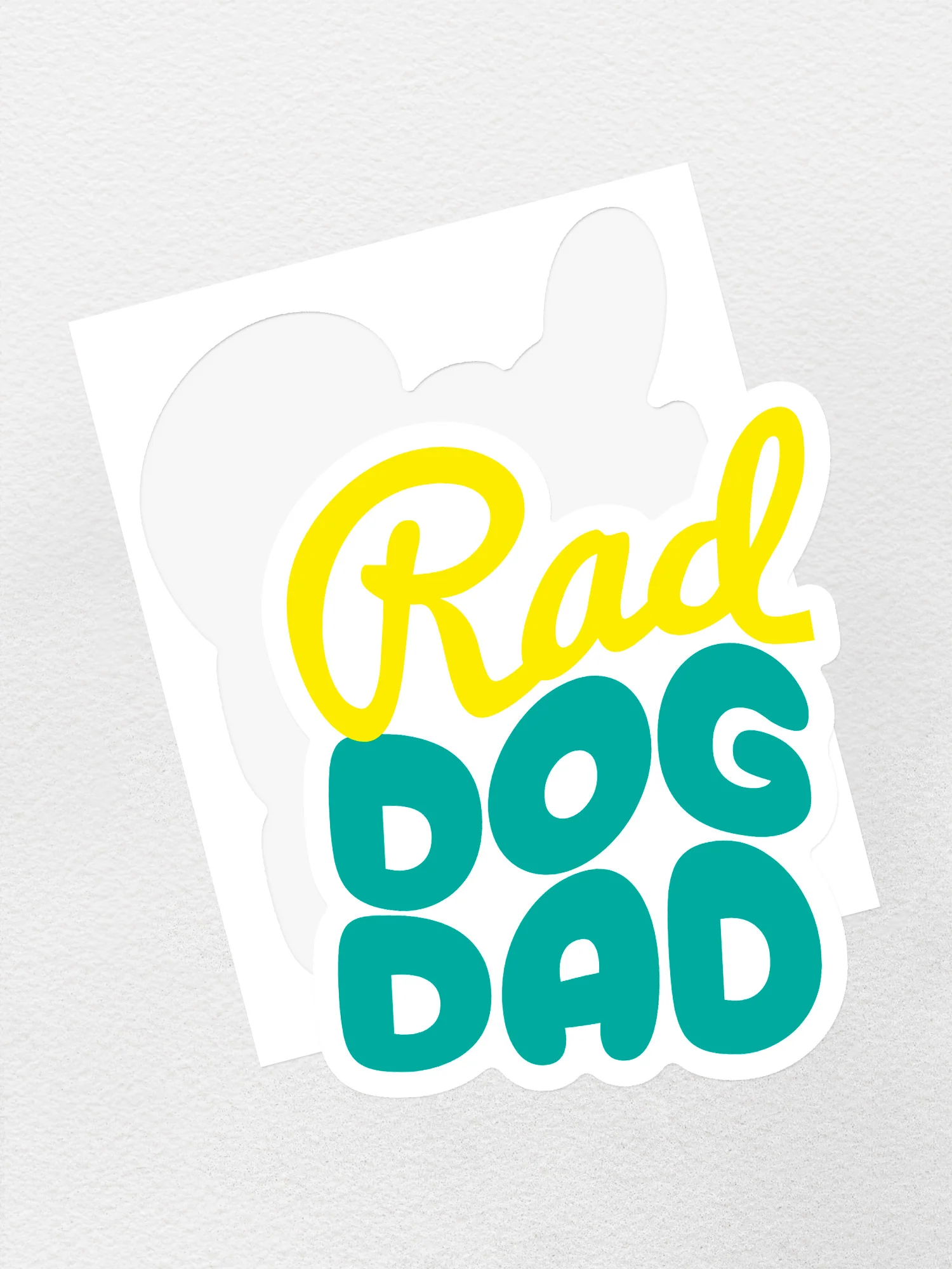 Rad Dog Dad Sticker - Image 2