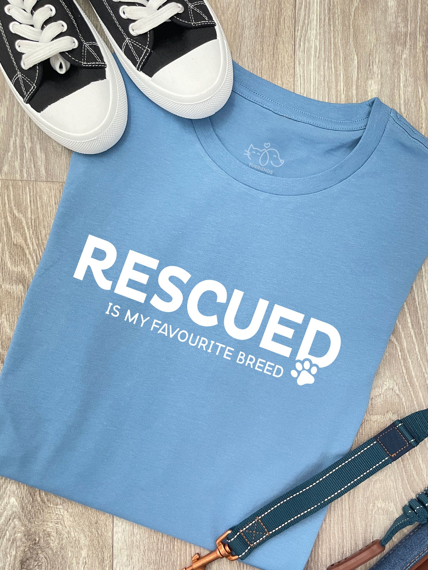 Rescued Is My Favourite Breed Ava Women's Regular Fit Tee - Image 10
