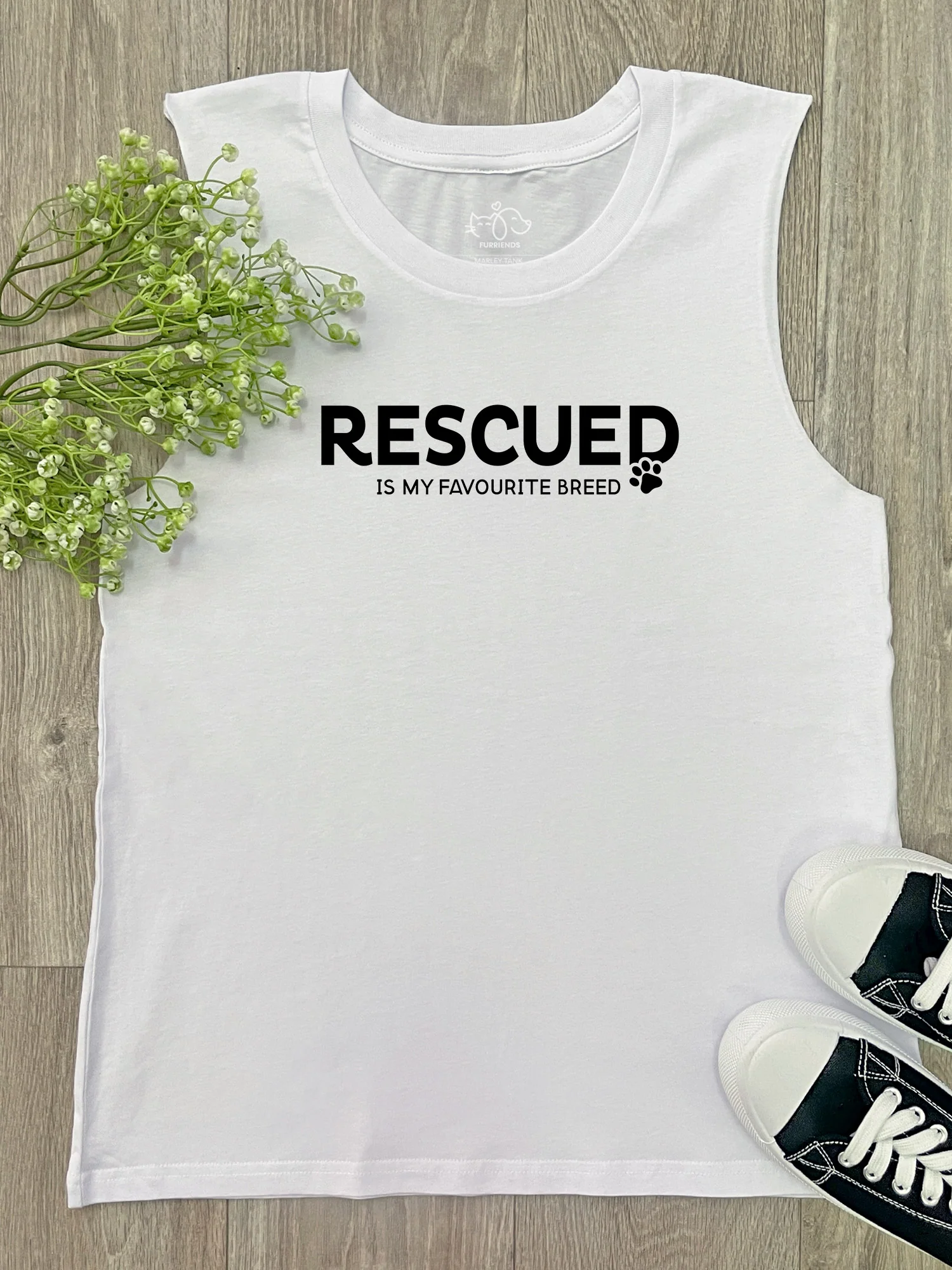 Rescued Is My Favourite Breed Marley Tank - Image 2