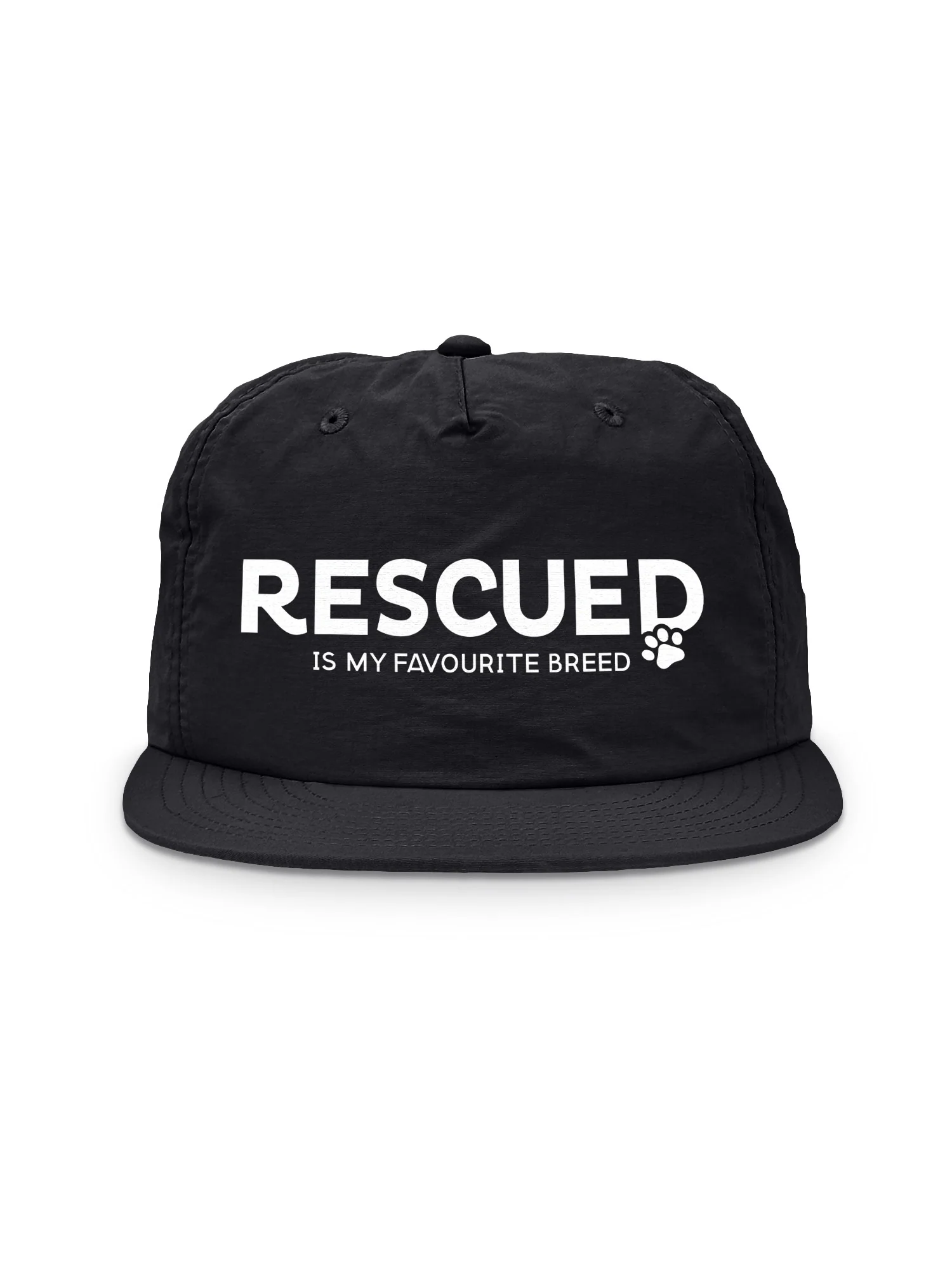 Rescued Is My Favourite Breed Quick-Dry Cap - Image 3