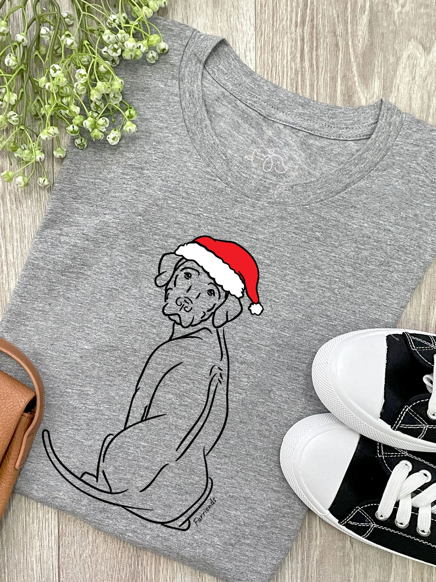 Rhodesian Ridgeback Christmas Edition Ava Women's Regular Fit Tee - Image 4