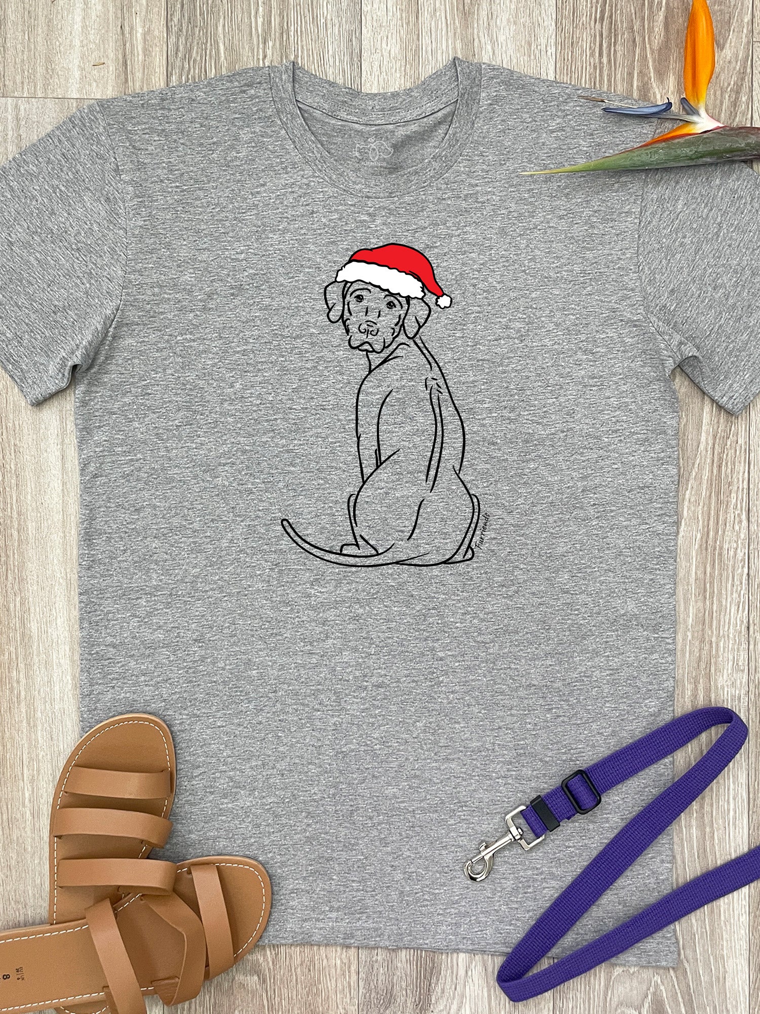 Rhodesian Ridgeback Christmas Edition Essential Unisex Tee - Image 3