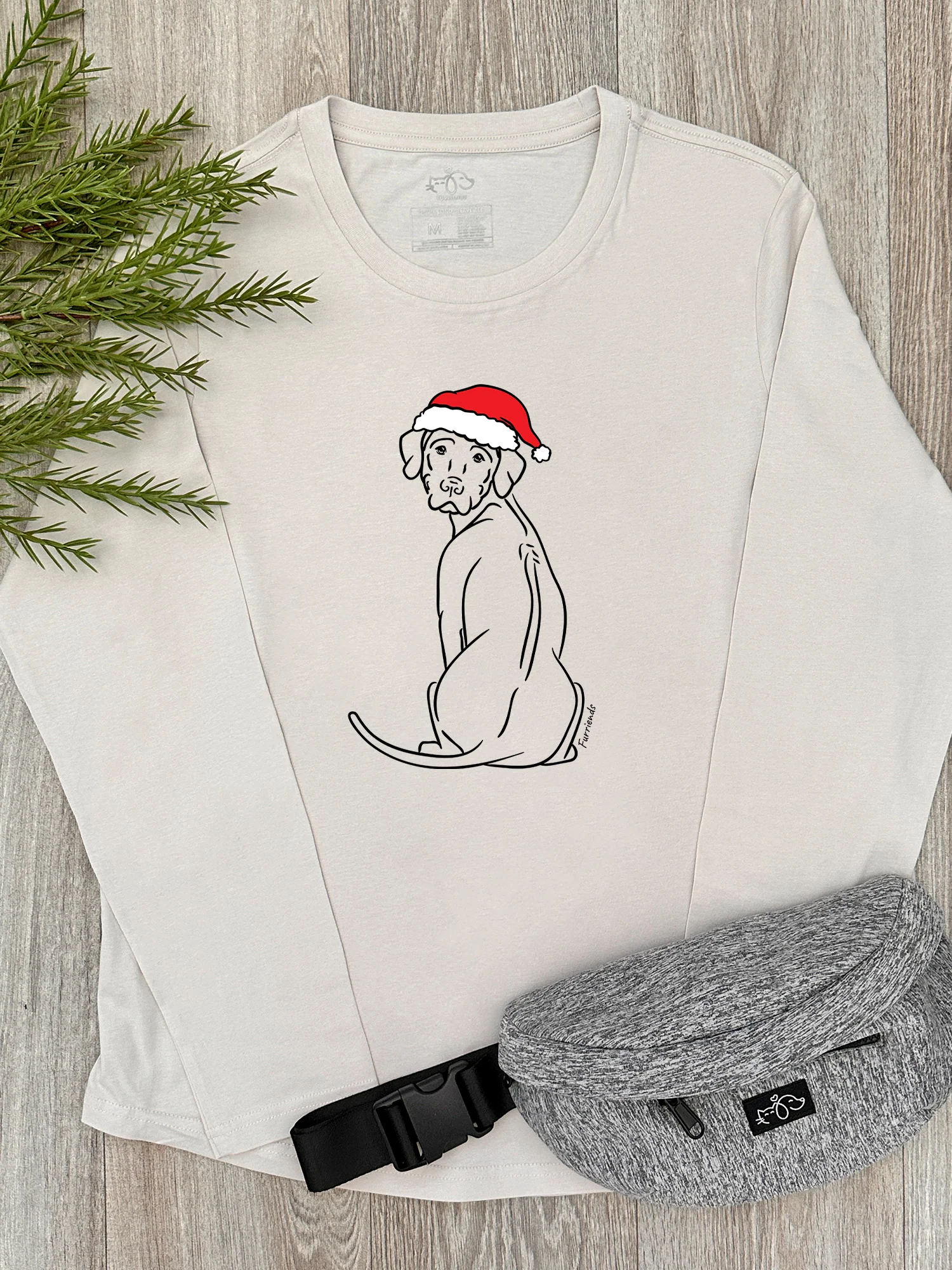 Rhodesian Ridgeback Christmas Edition Olivia Long Sleeve Tee - Image 2