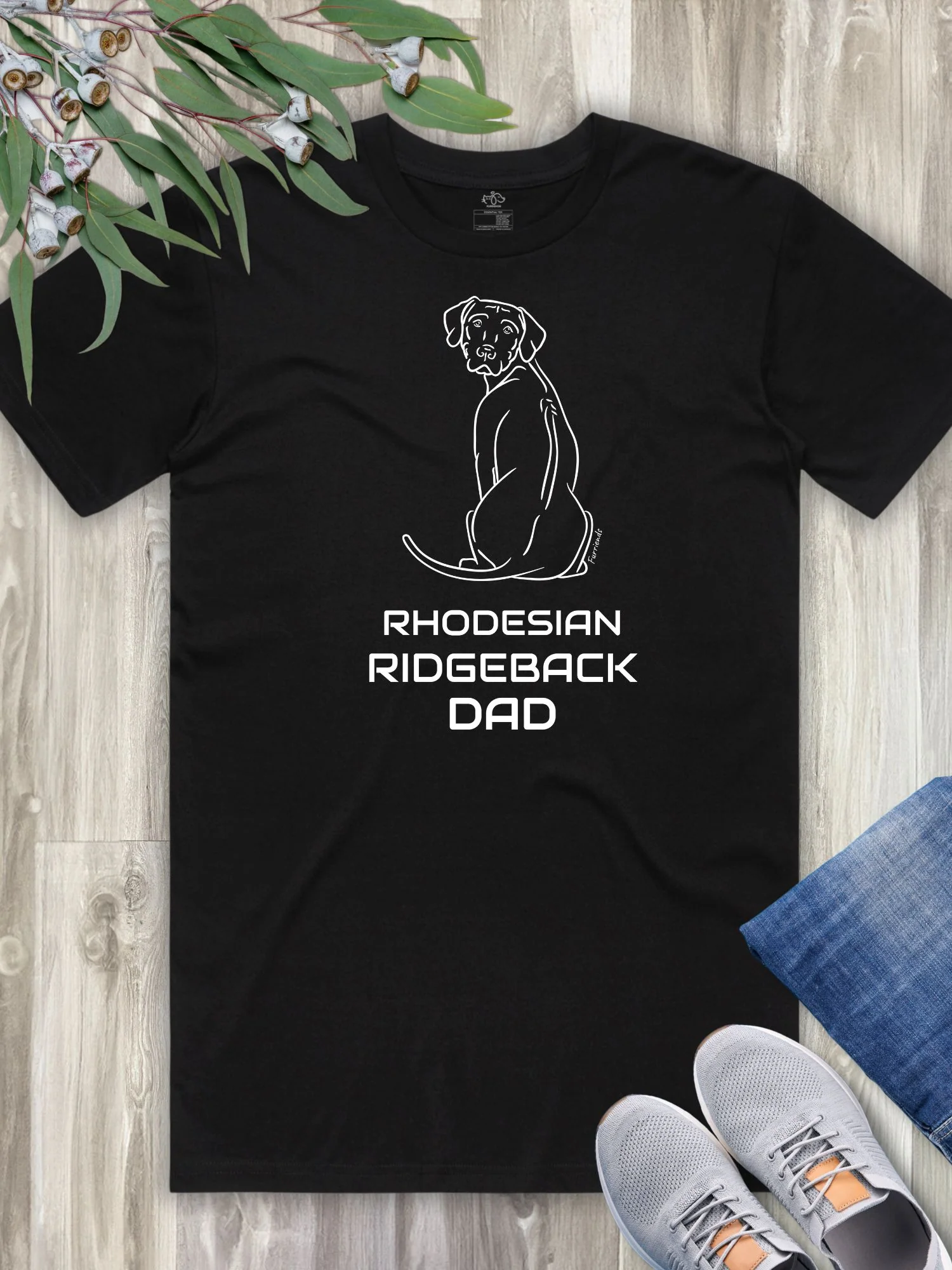 Rhodesian Ridgeback Dad Regular Fit-T-Shirt - Image 3