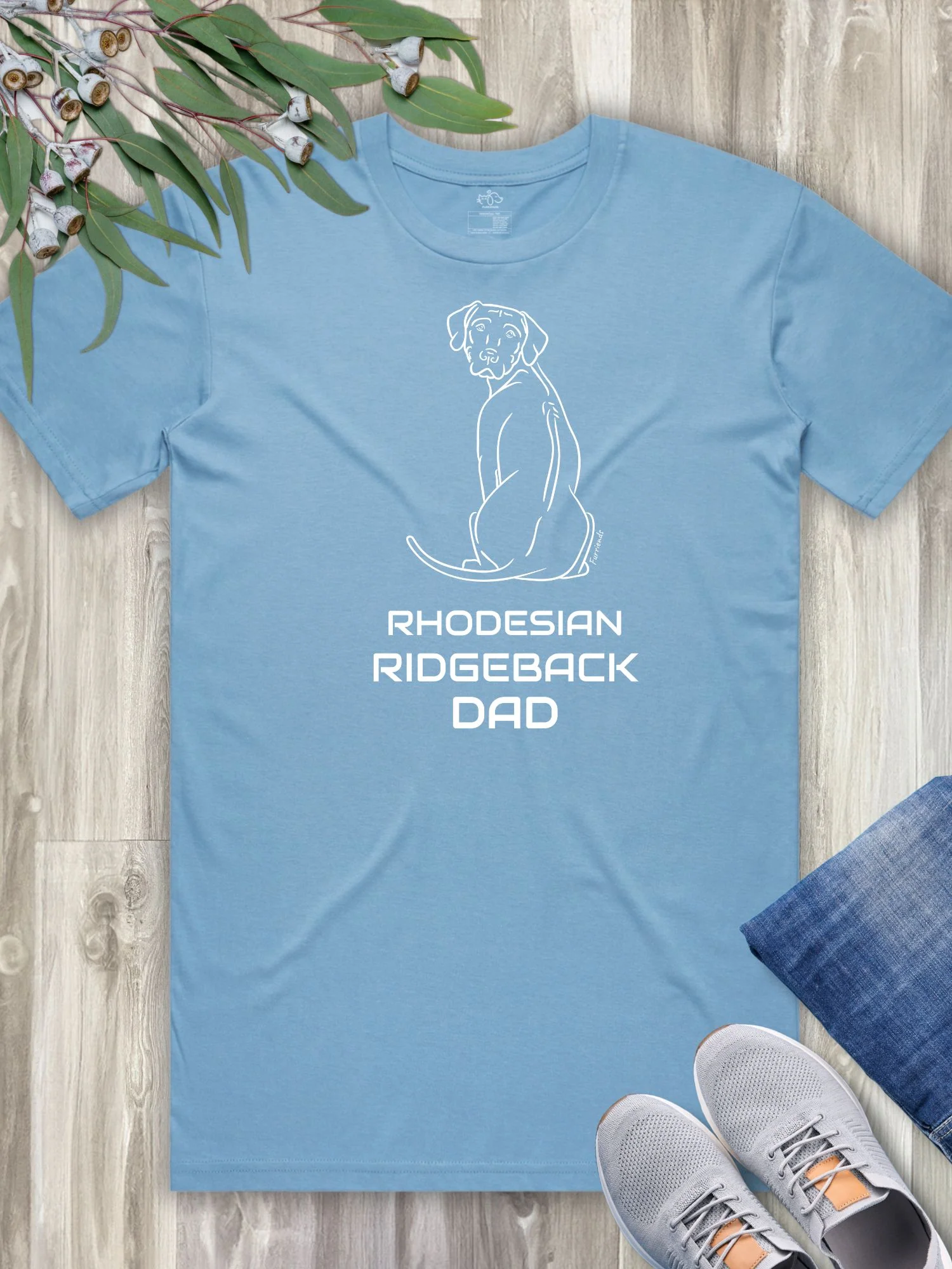 Rhodesian Ridgeback Dad Regular Fit-T-Shirt - Image 4