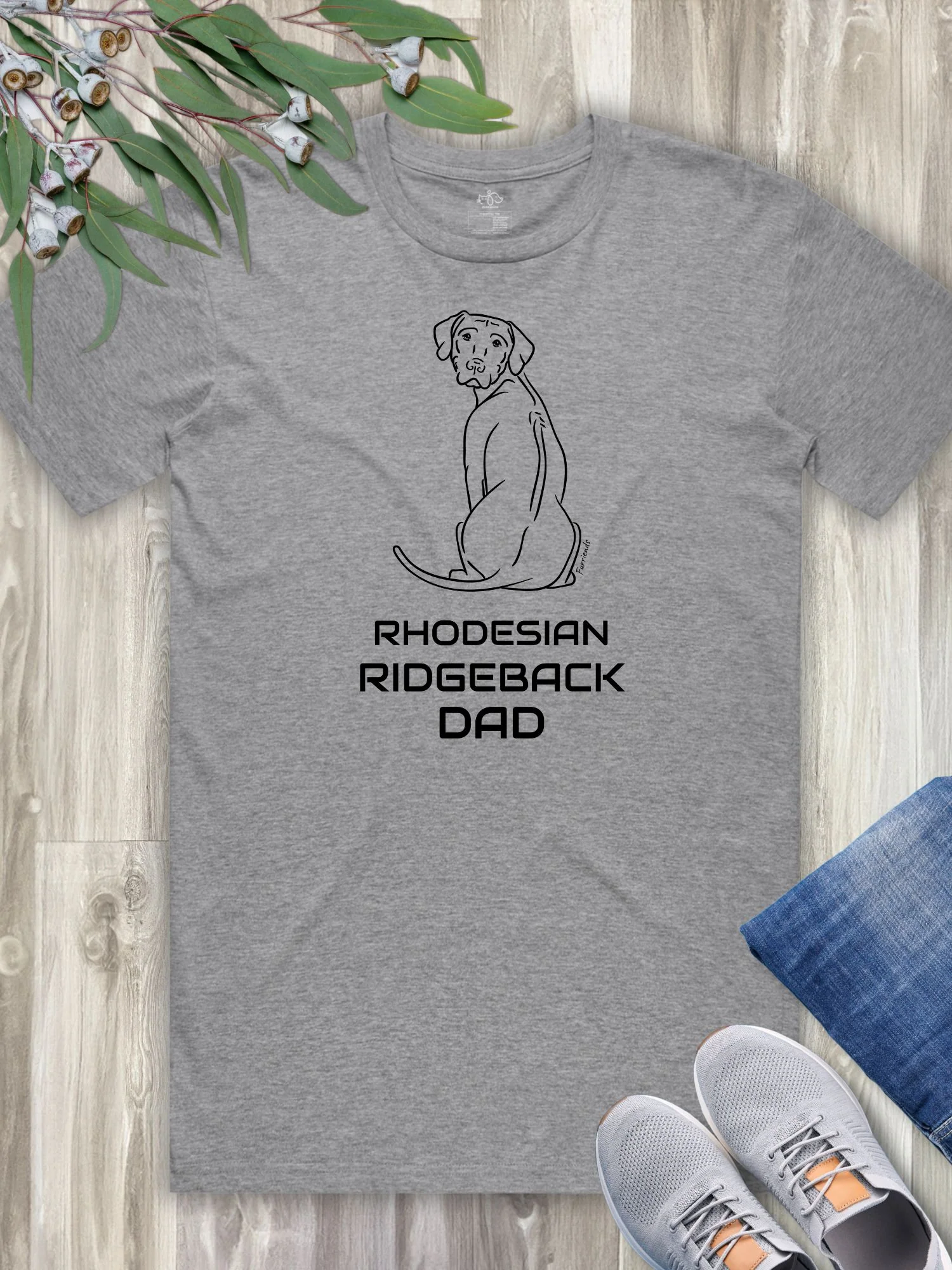 Rhodesian Ridgeback Dad Regular Fit-T-Shirt - Image 5
