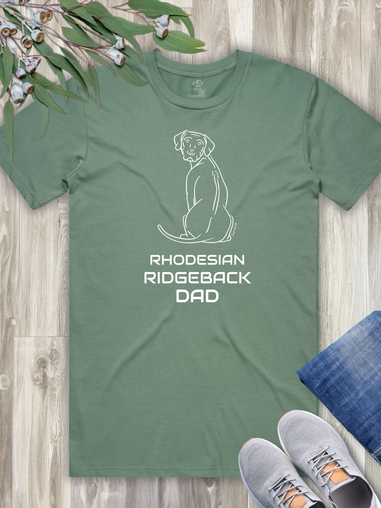 Rhodesian Ridgeback Dad Regular Fit-T-Shirt - Image 6
