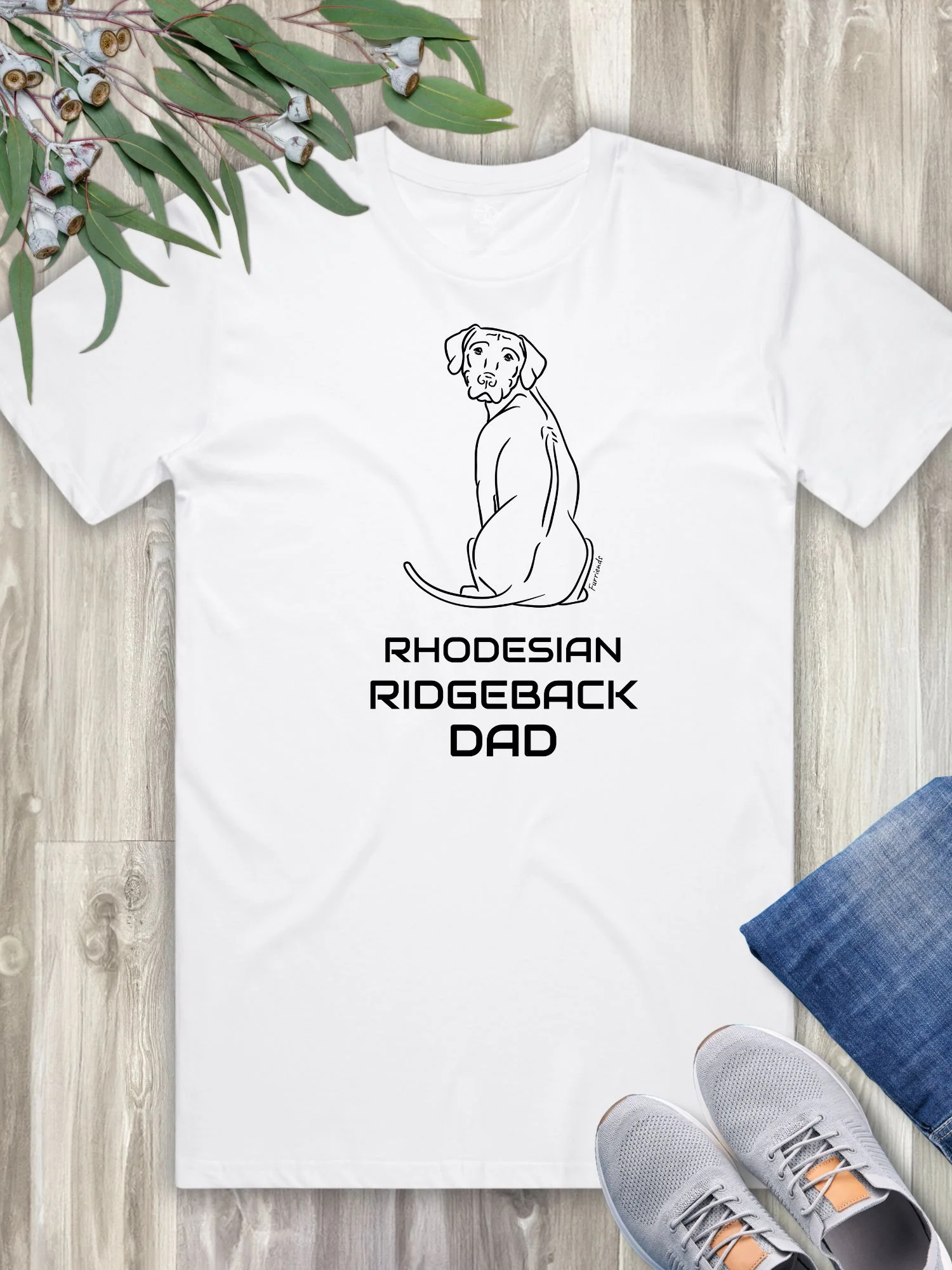 Rhodesian Ridgeback Dad Regular Fit-T-Shirt - Image 8