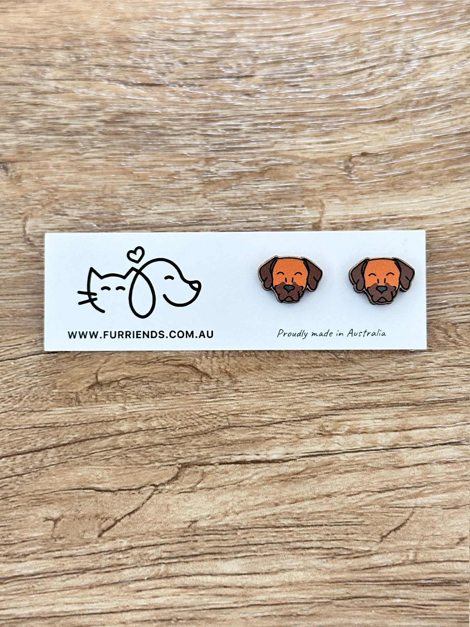 Rhodesian Ridgeback ColourPop Stud Earrings - Image 3