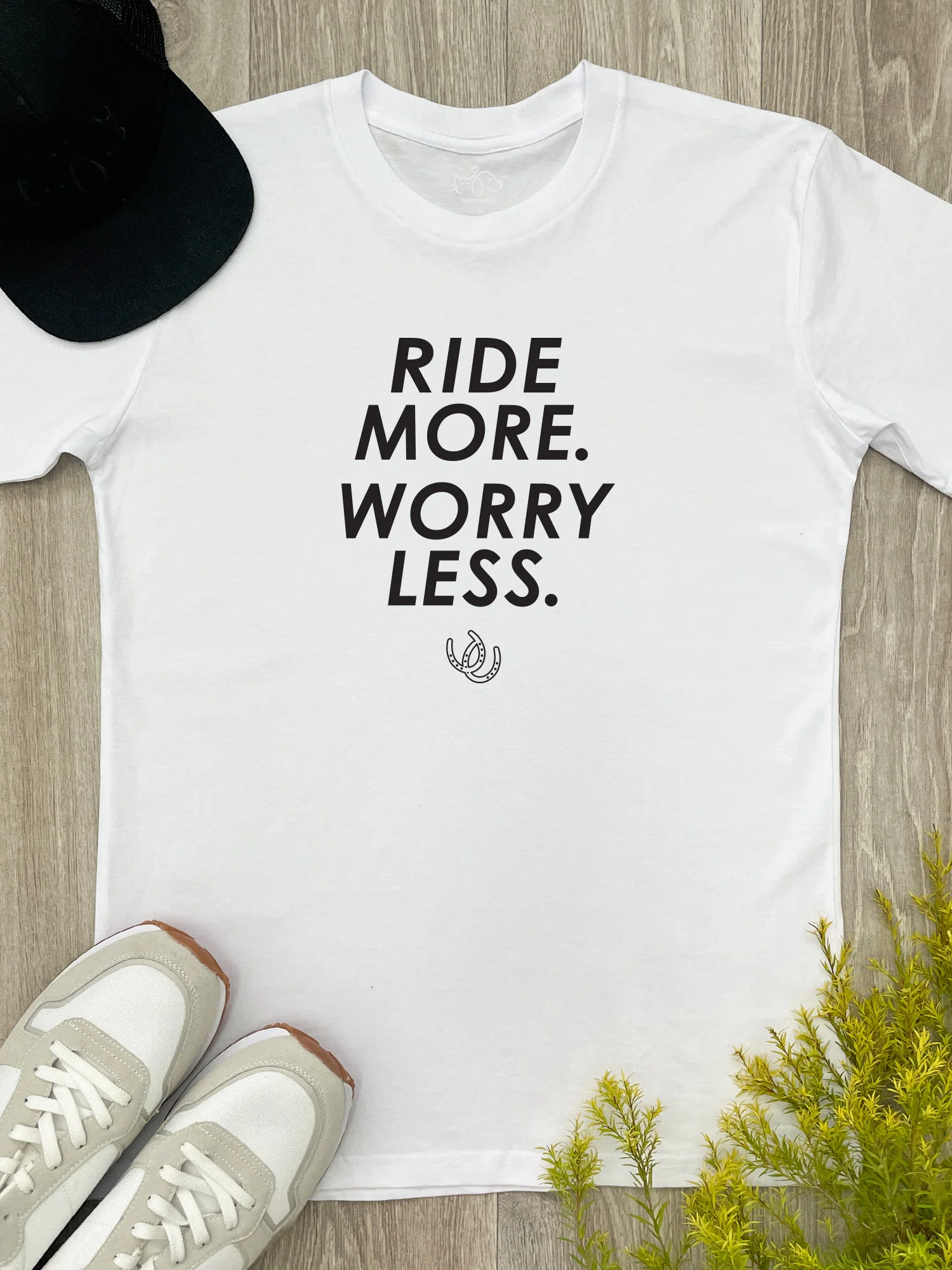 Ride More Worry Less Essential Unisex Tee - Image 4