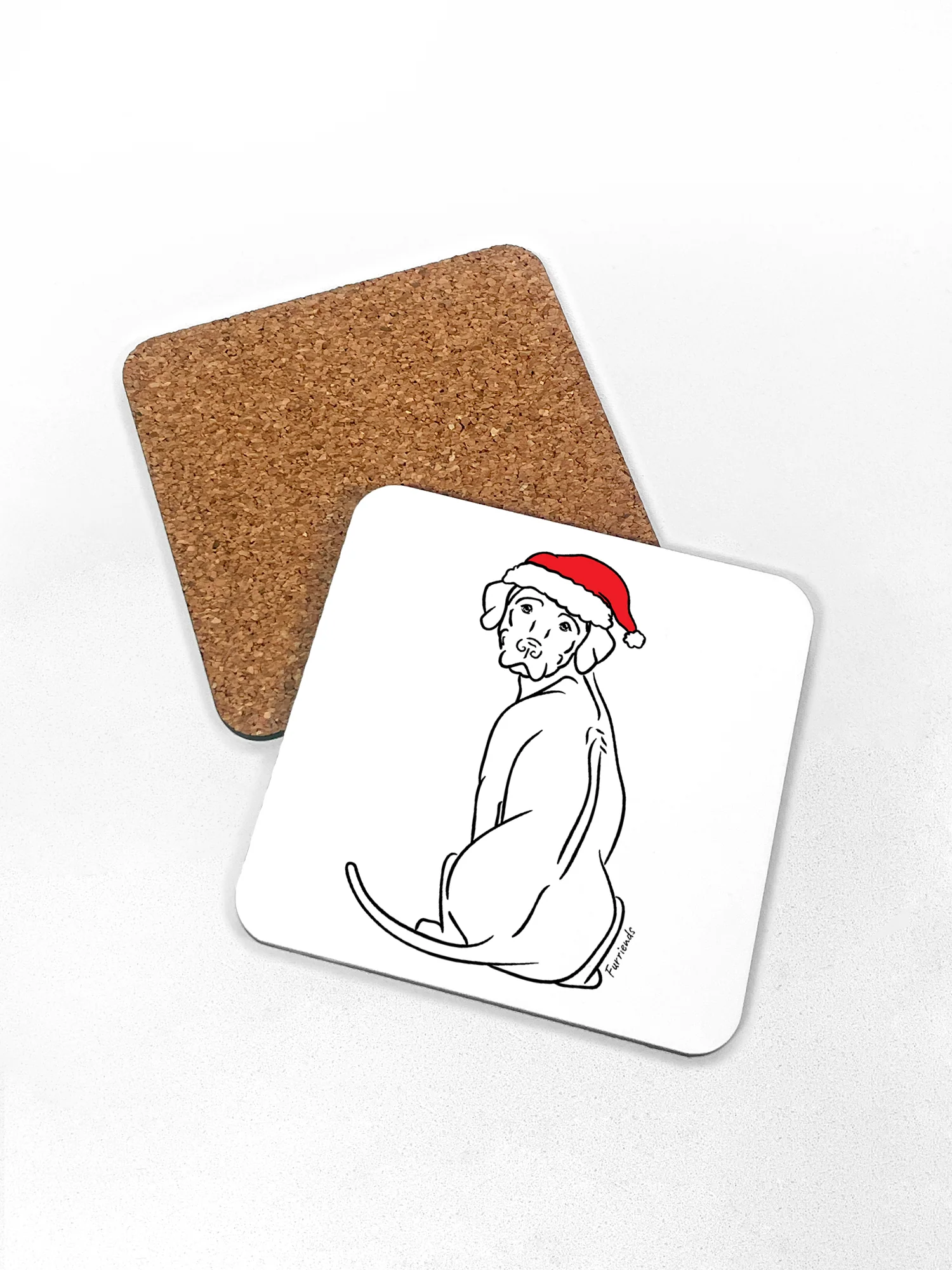 Rhodesian Ridgeback Christmas Edition Coaster - Image 4