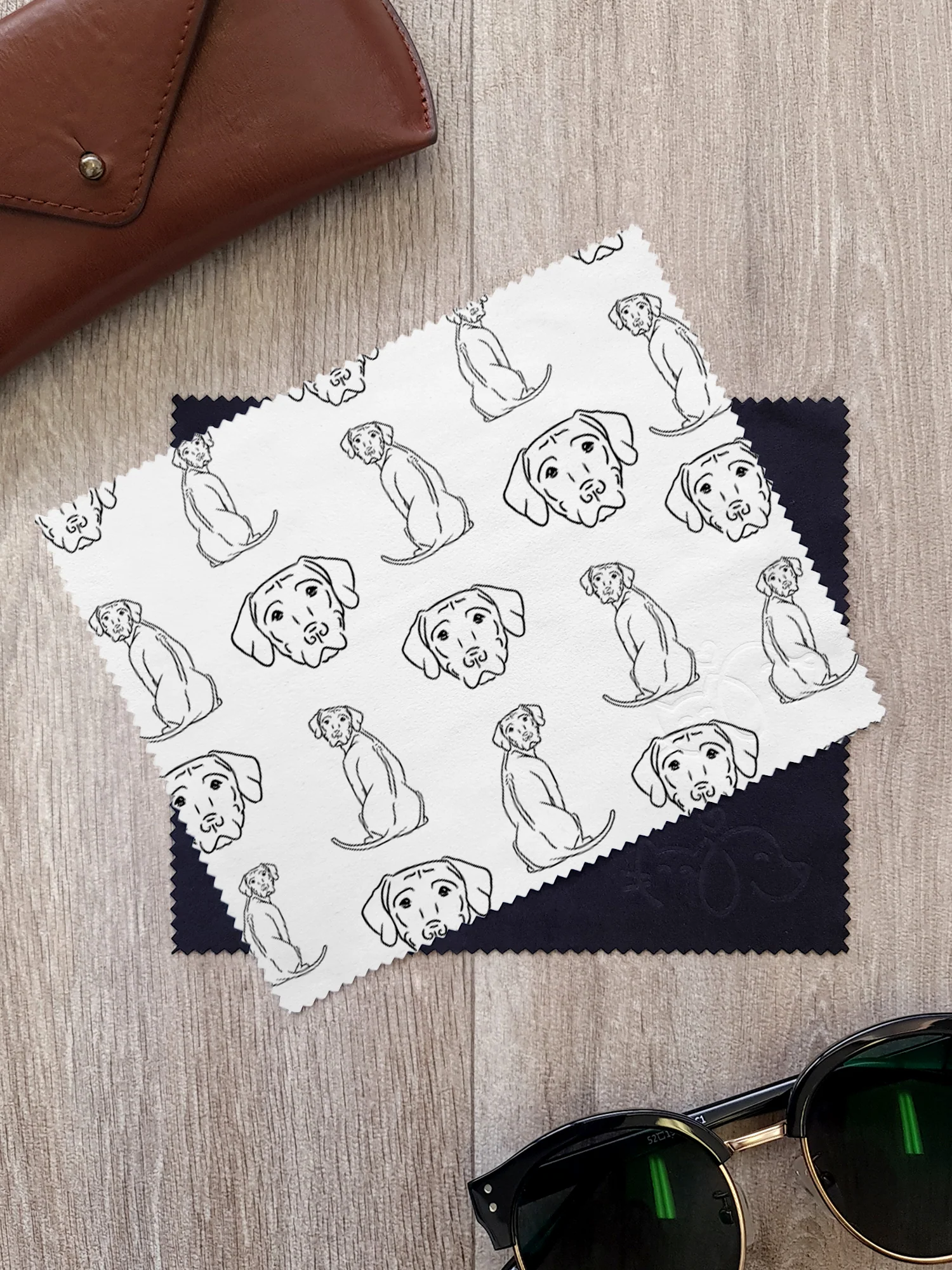 Rhodesian Ridgeback Microfibre Suede Glasses Cleaning Cloths (Twinpack) - Image 2