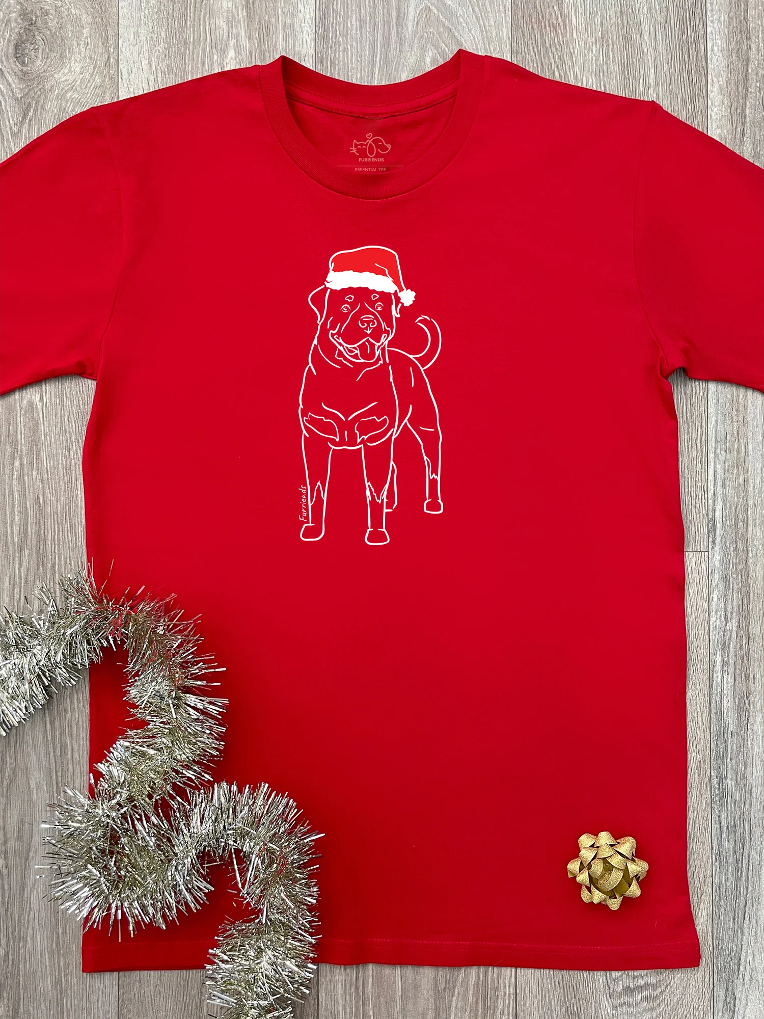 Rottweiler Christmas Edition Essential Unisex Tee - Image 2