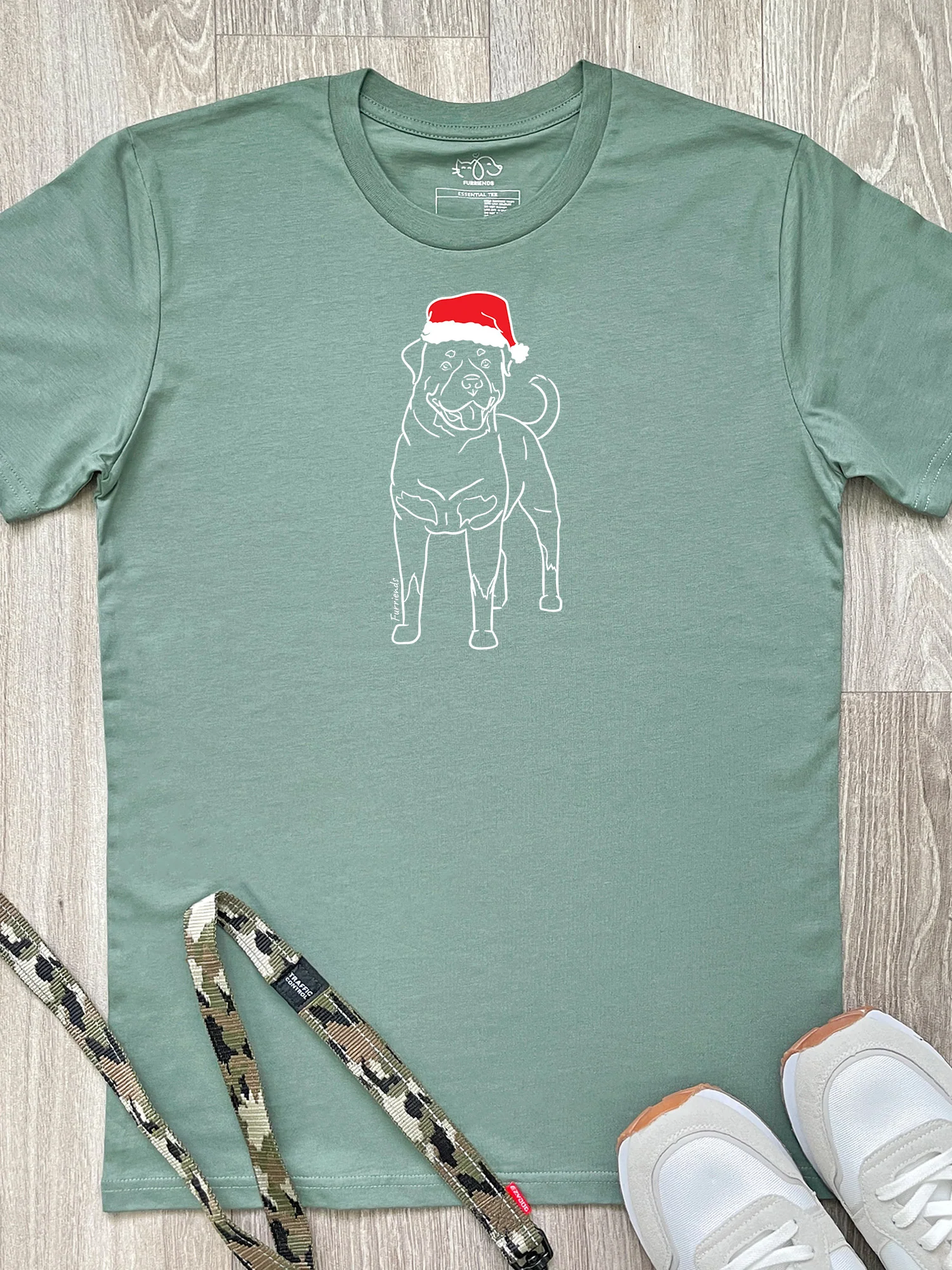 Rottweiler Christmas Edition Essential Unisex Tee - Image 5