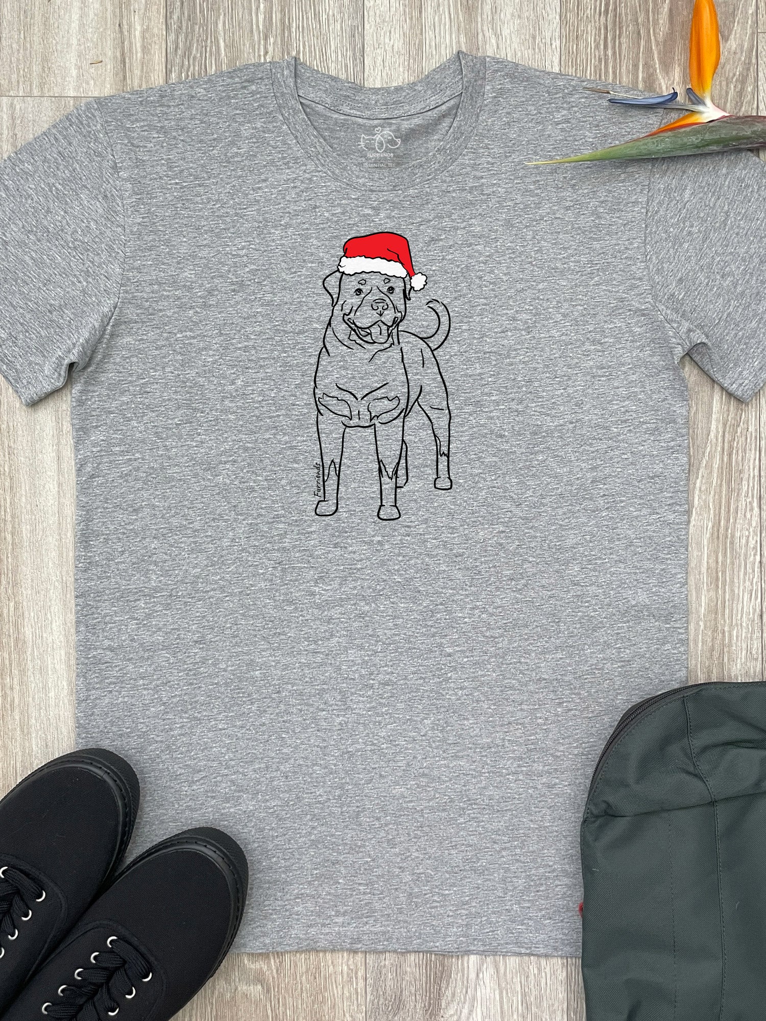 Rottweiler Christmas Edition Essential Unisex Tee - Image 7
