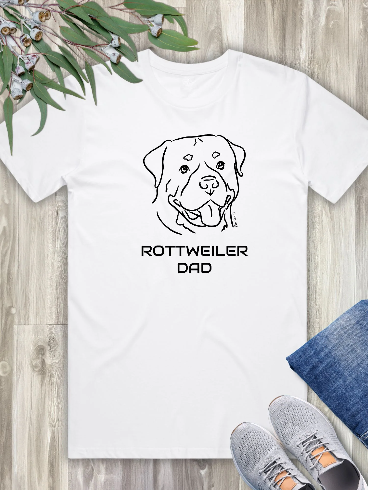 Rottweiler Dad Regular Fit-T-Shirt - Image 8