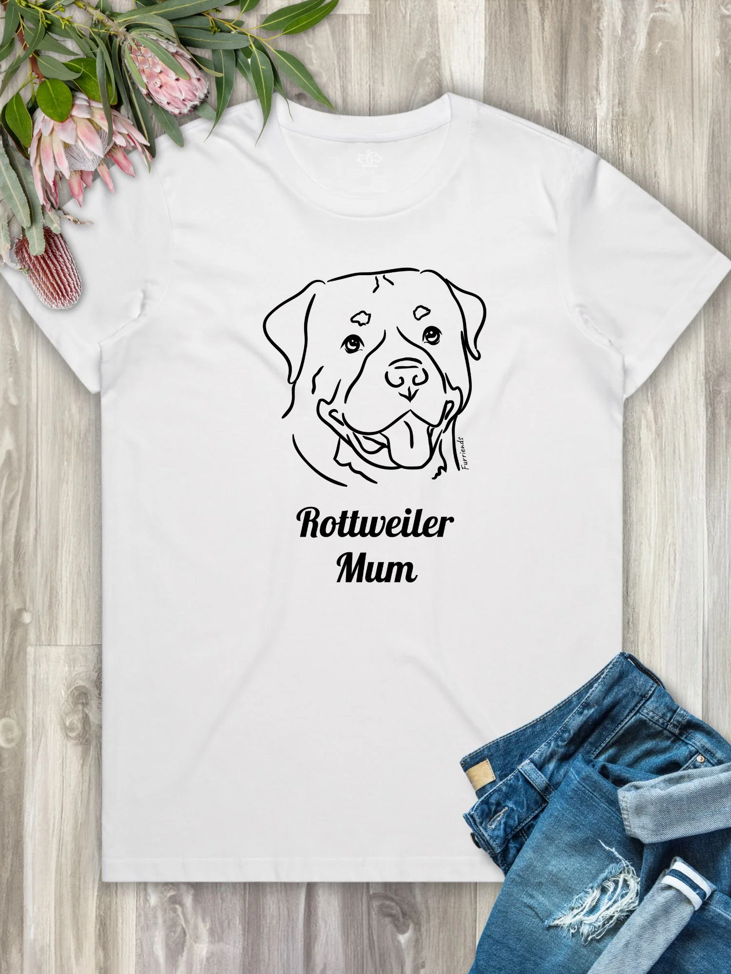 Rottweiler Mum Regular Fit T-shirt - Image 8