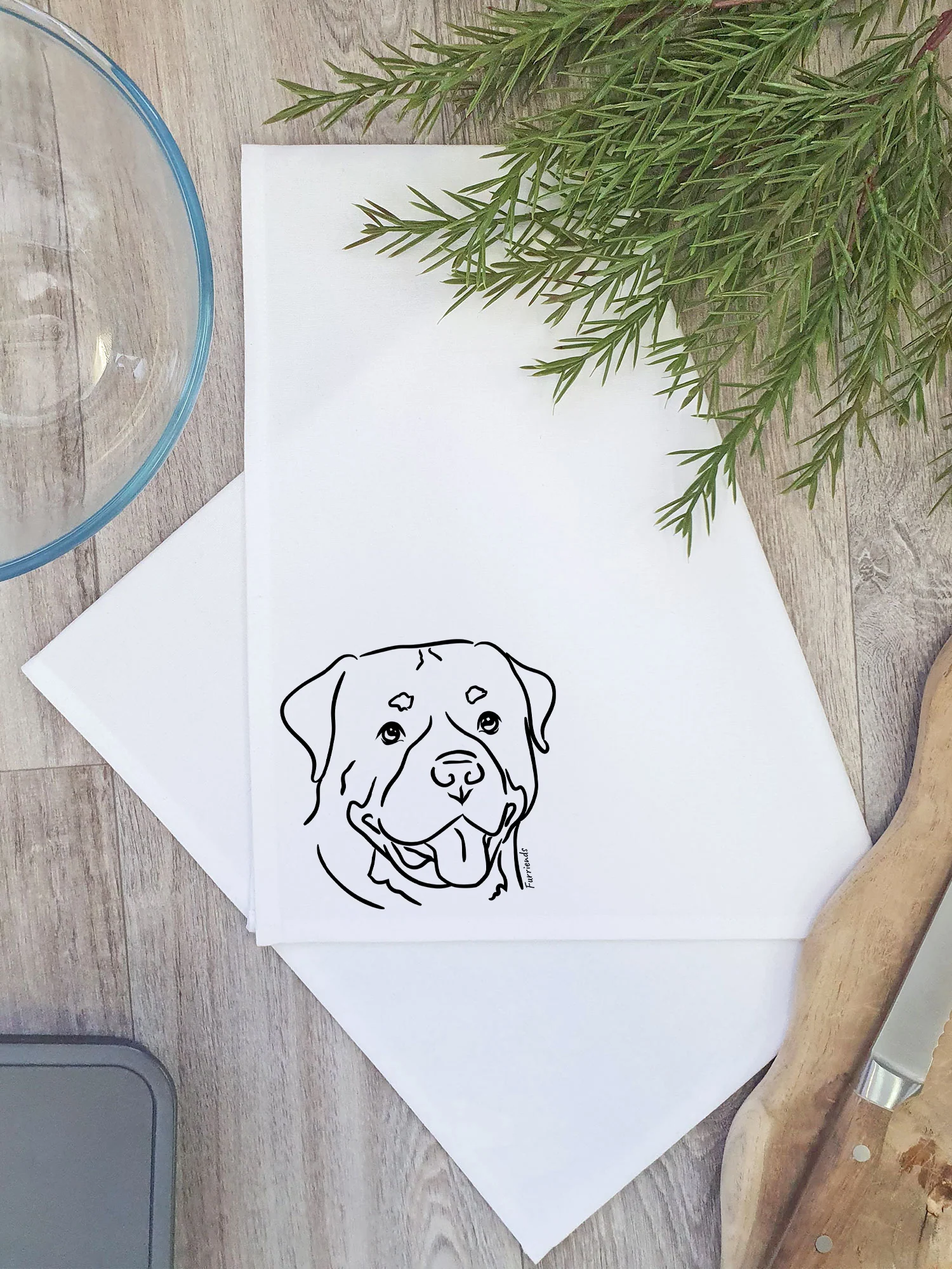 Rottweiler Tea Towel - Image 3