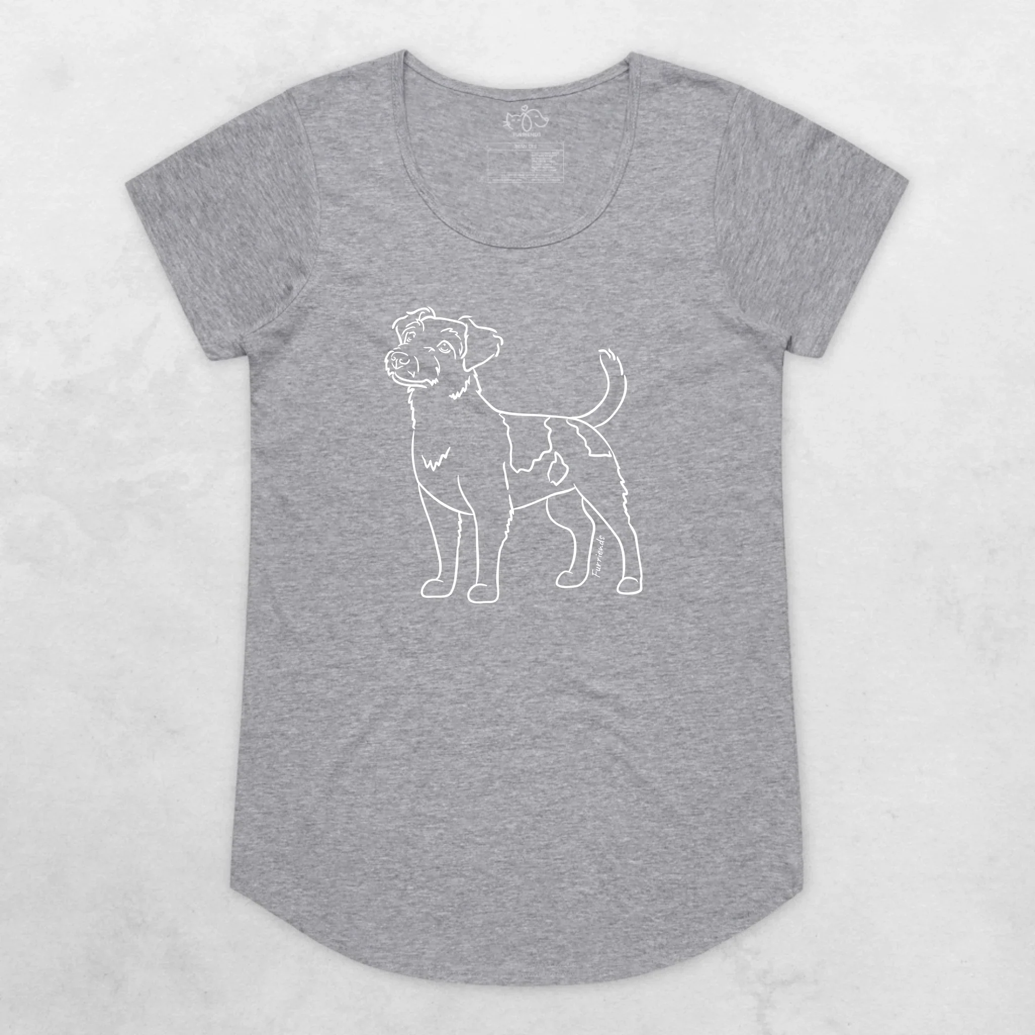 Rough Coat Jack Russell Terrier Remi Women's Scoop Neck T-Shirt - Image 6