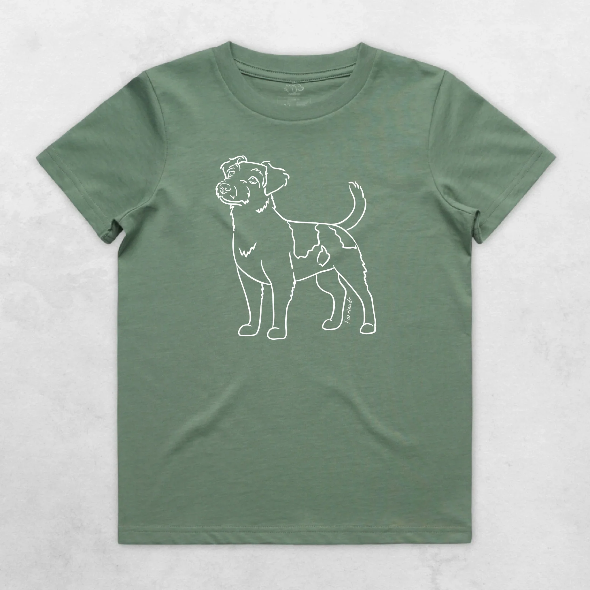 Rough Coat Jack Russell Terrier Youth T-Shirt - Image 2