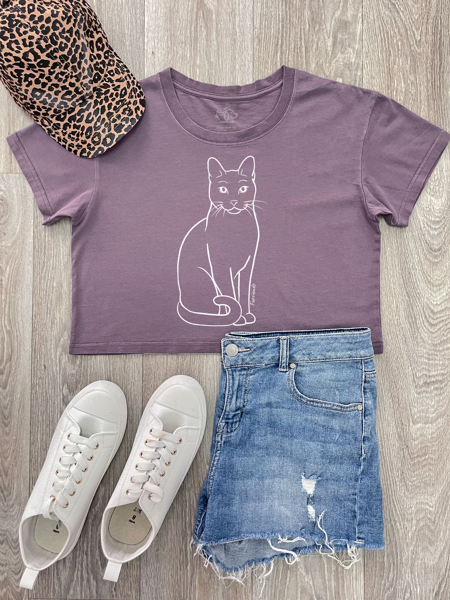 Russian Blue Annie Crop Tee - Image 2
