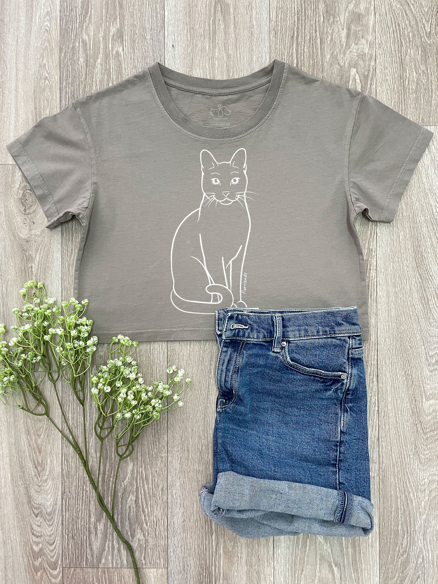 Russian Blue Annie Crop Tee - Image 3