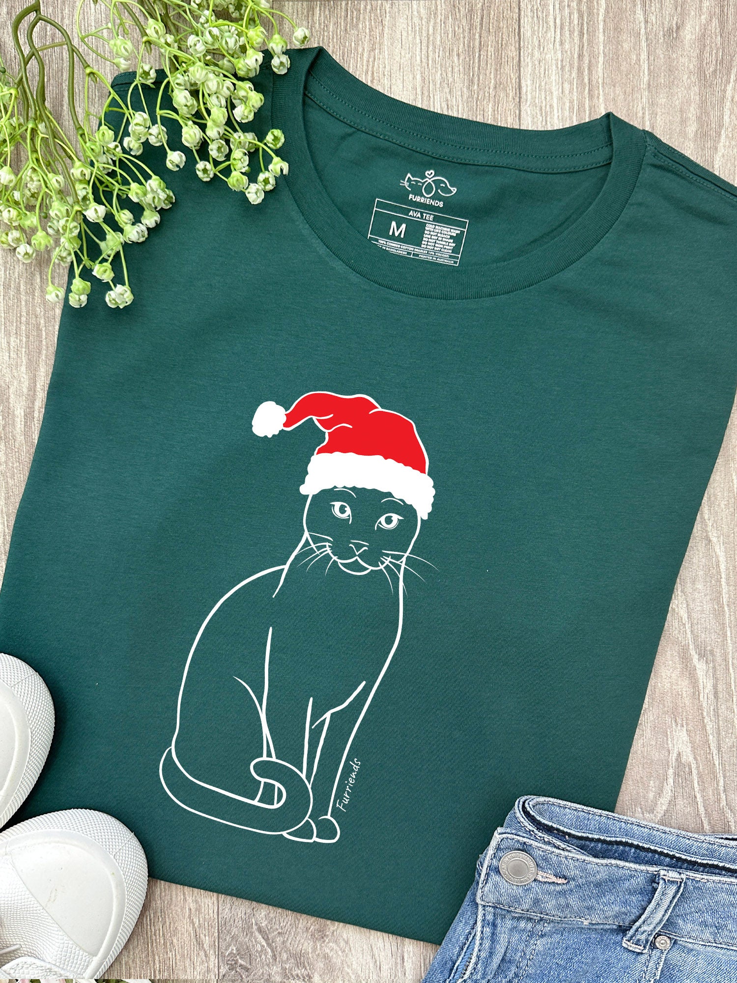 Russian Blue Christmas Edition Ava Women's Regular Fit Tee - Image 3
