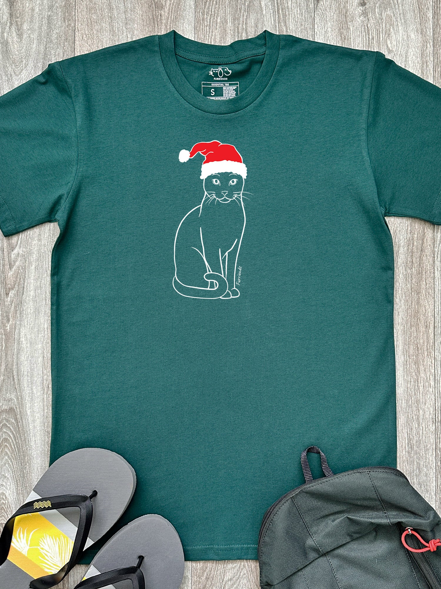 Russian Blue Christmas Edition Essential Unisex Tee - Image 3