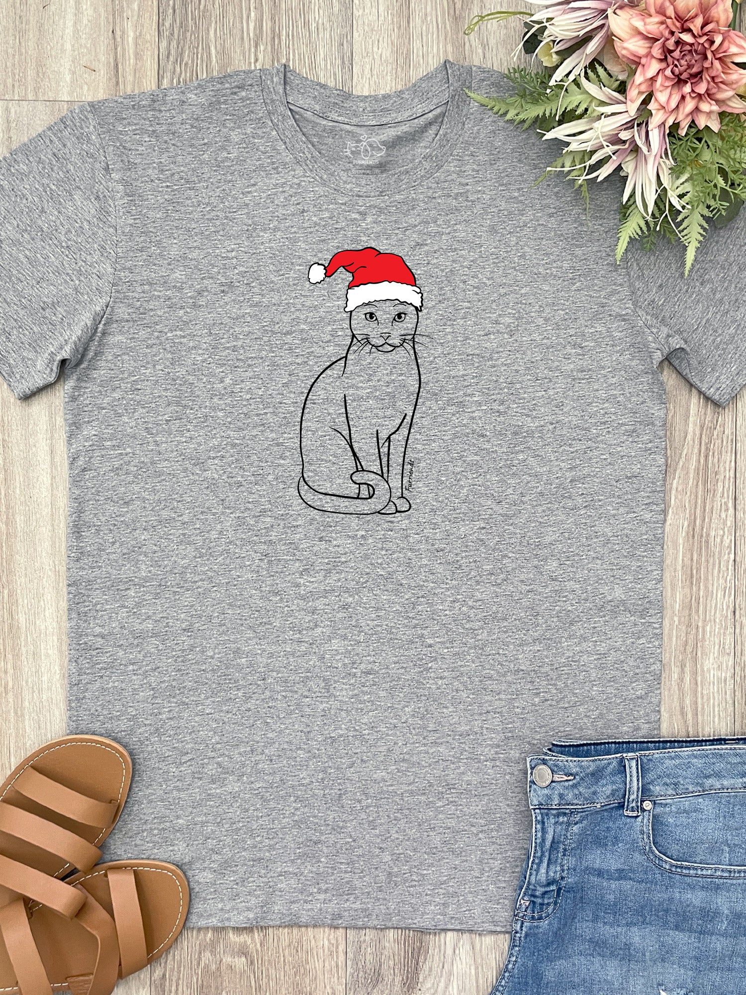 Russian Blue Christmas Edition Essential Unisex Tee - Image 4